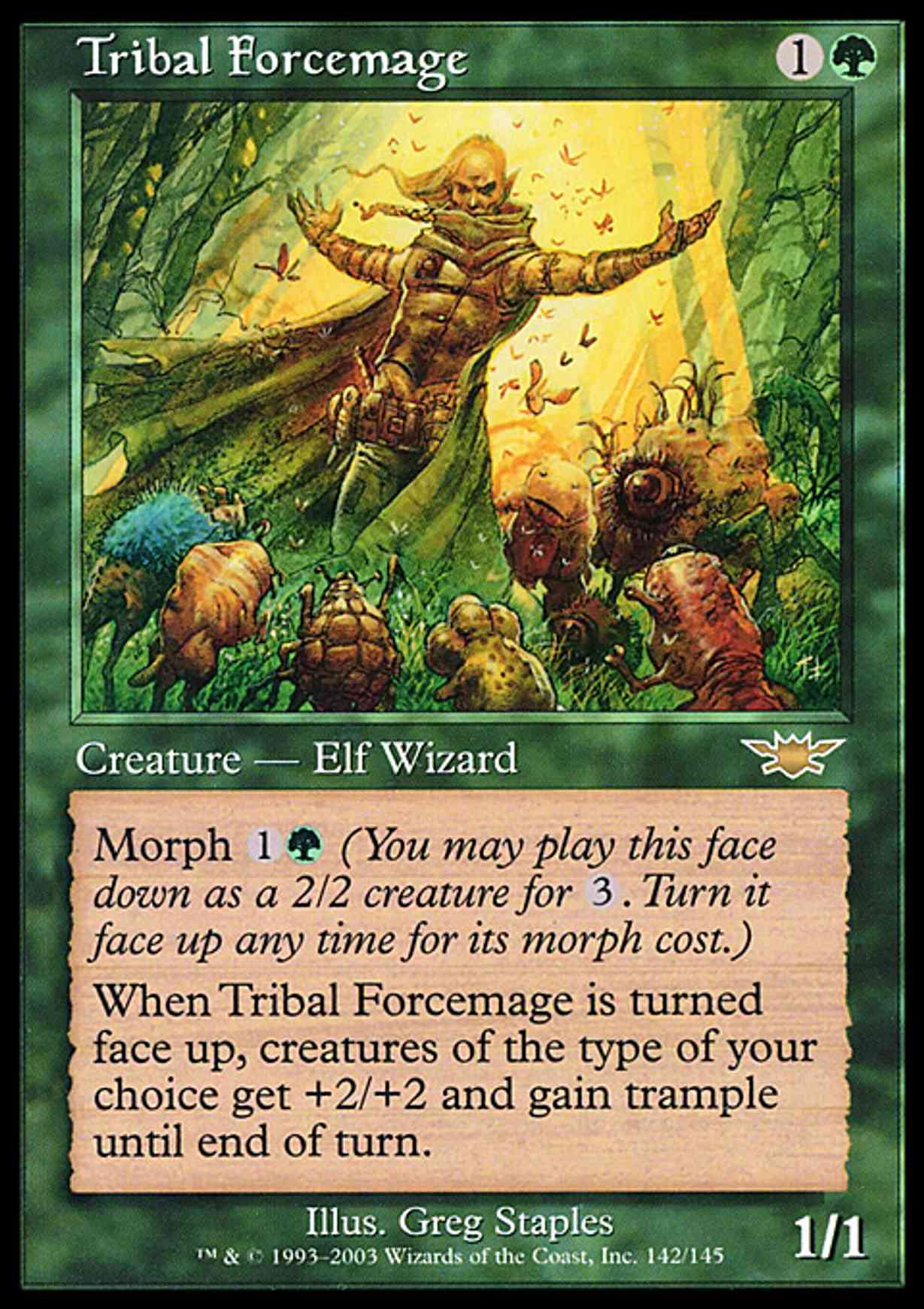 Tribal Forcemage magic card front