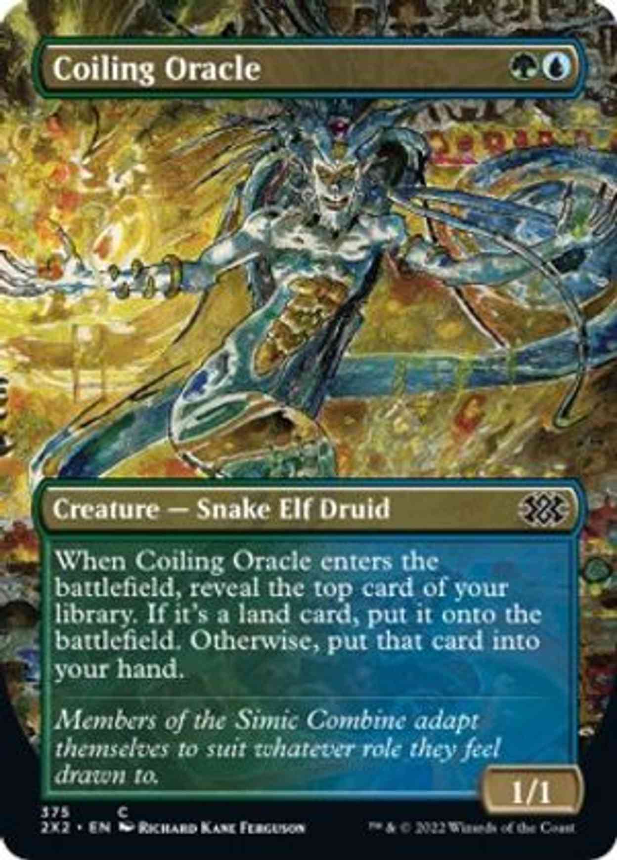Coiling Oracle (Borderless) magic card front
