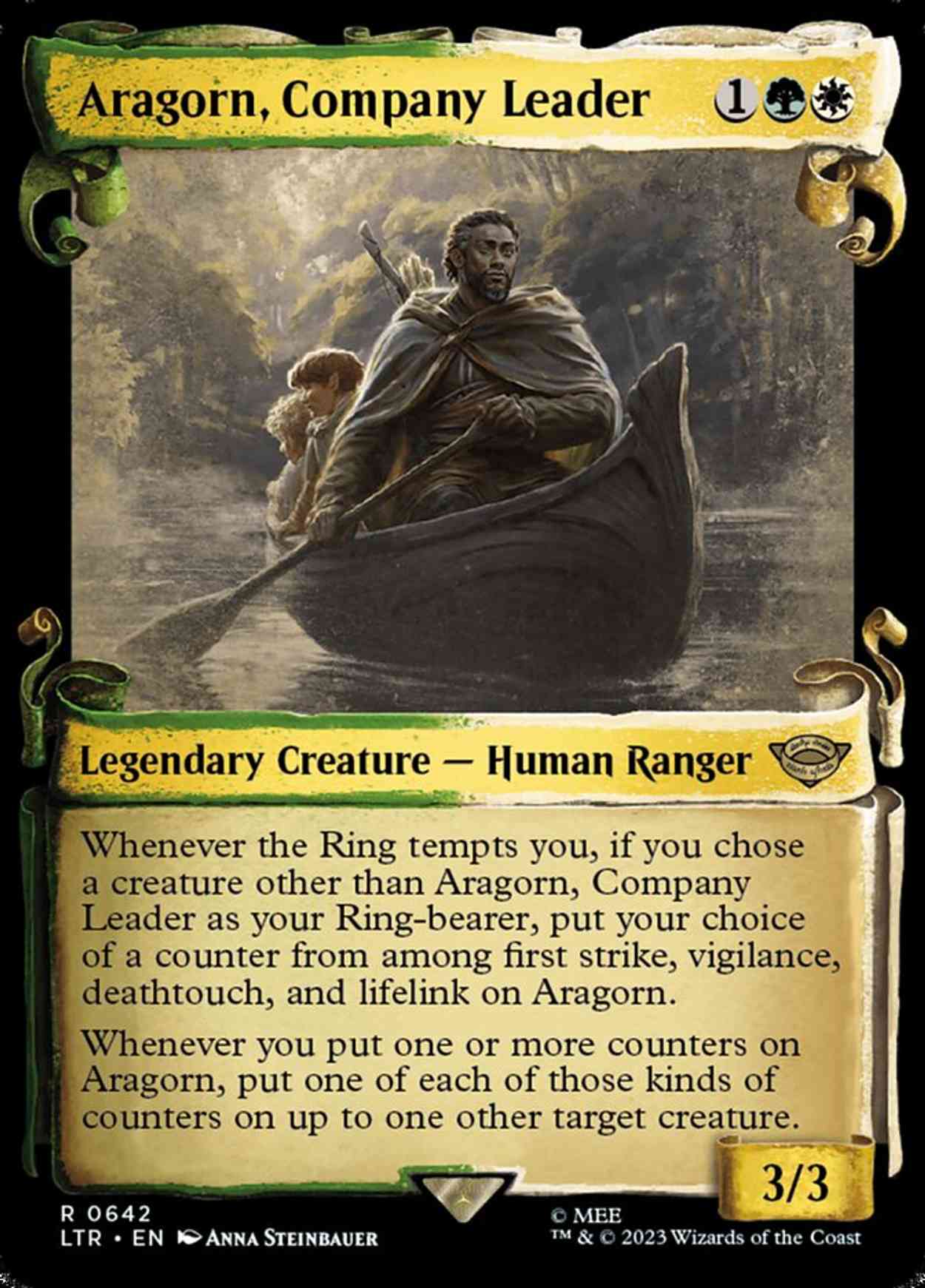 Aragorn, Company Leader (Showcase Scrolls) magic card front