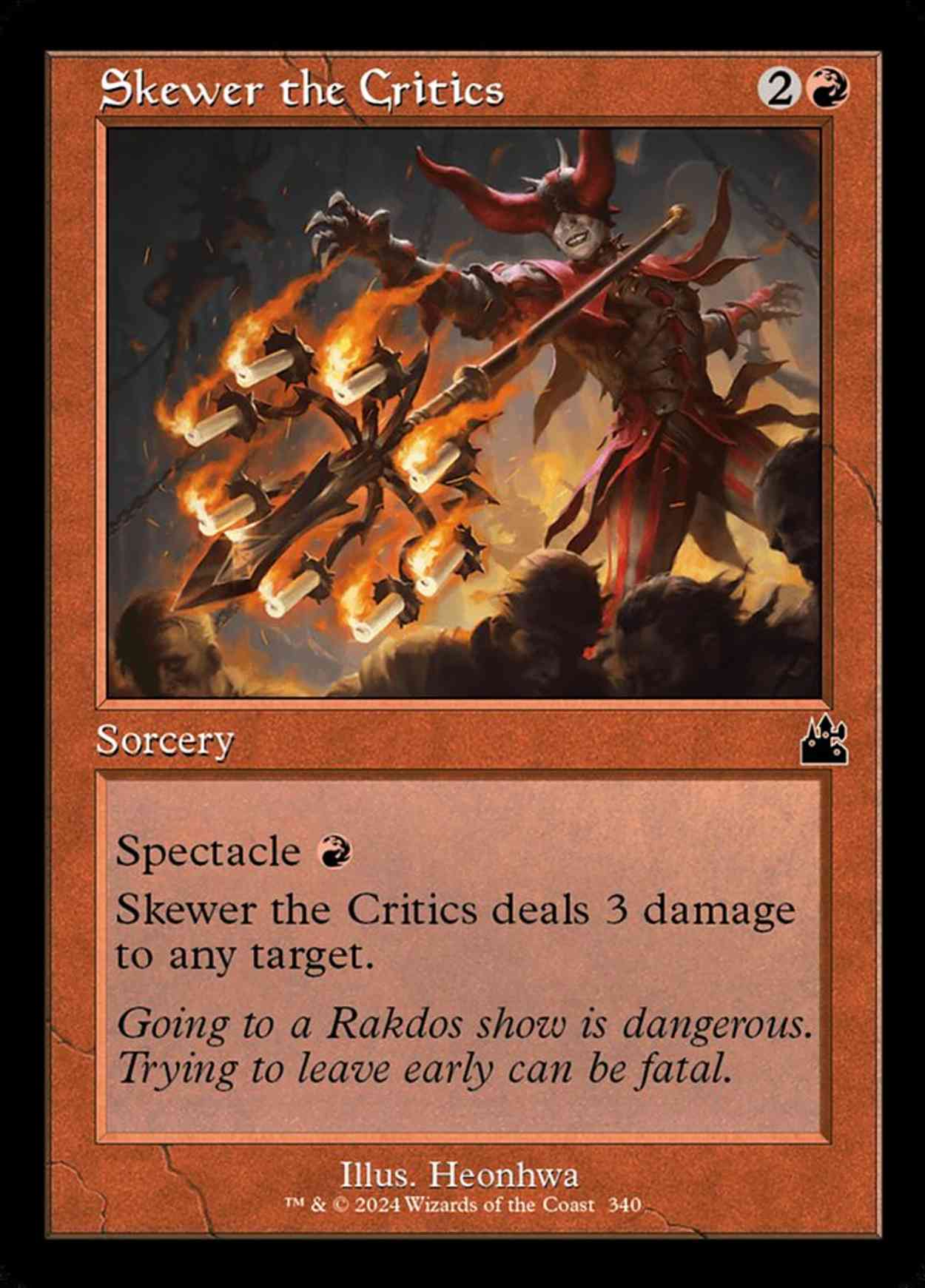 Skewer the Critics (Retro Frame) magic card front