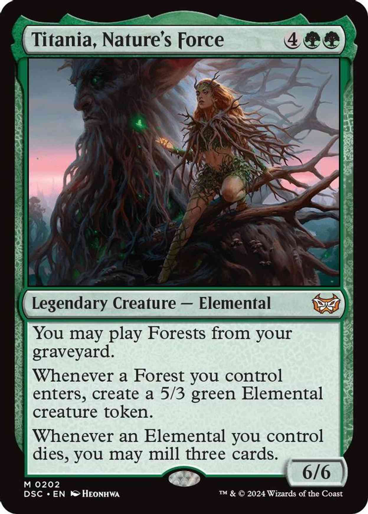 Titania, Nature's Force magic card front