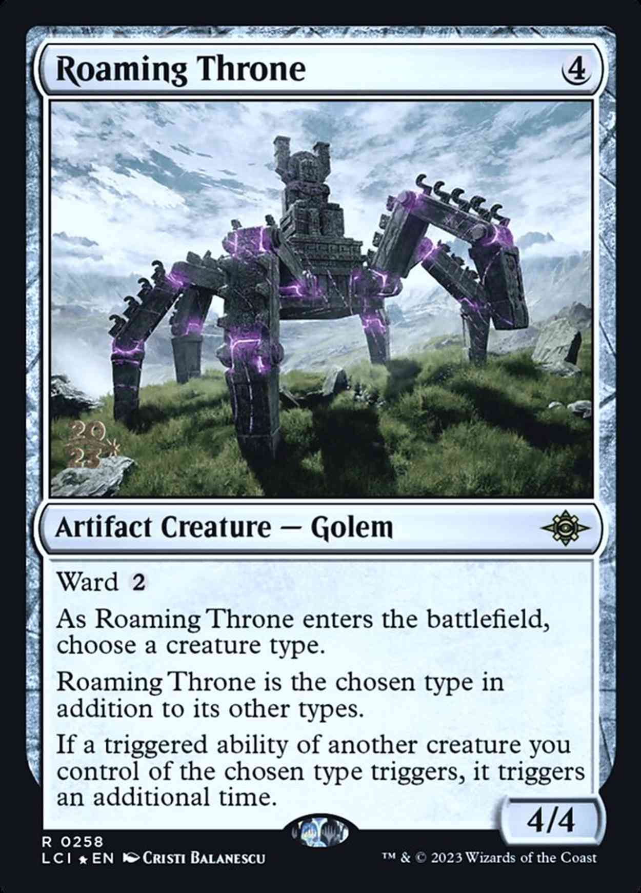 Roaming Throne magic card front