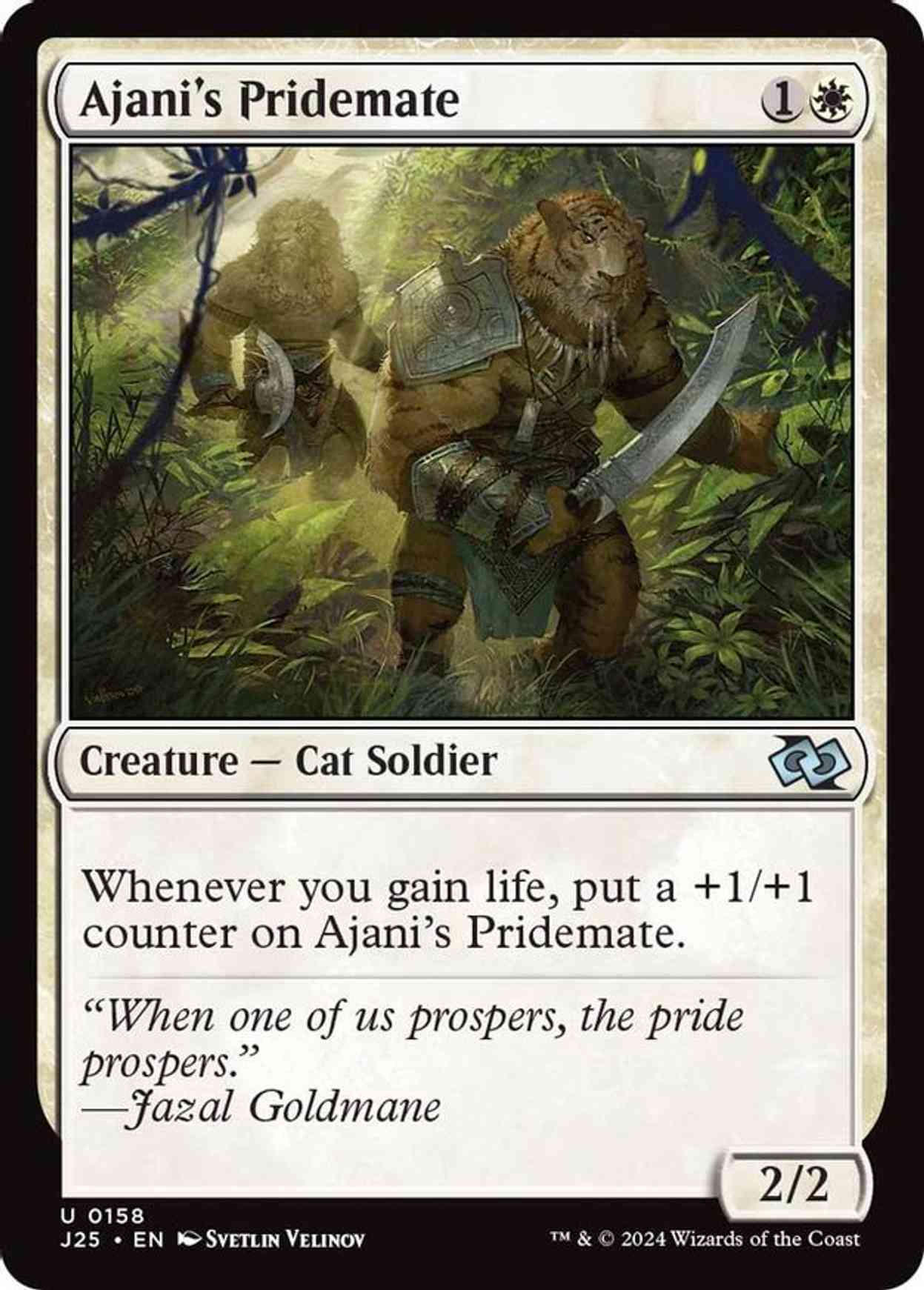 Ajani's Pridemate magic card front