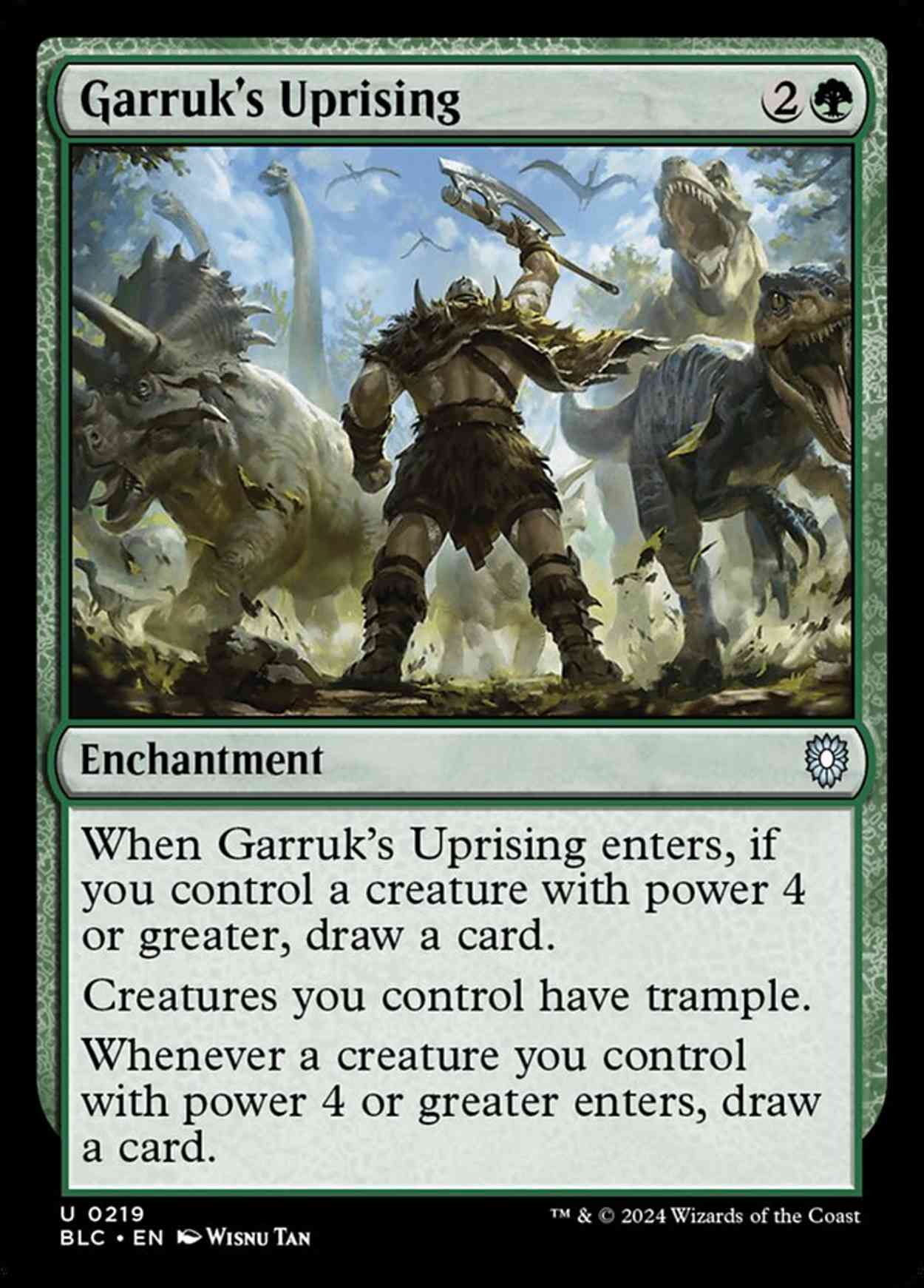 Garruk's Uprising magic card front