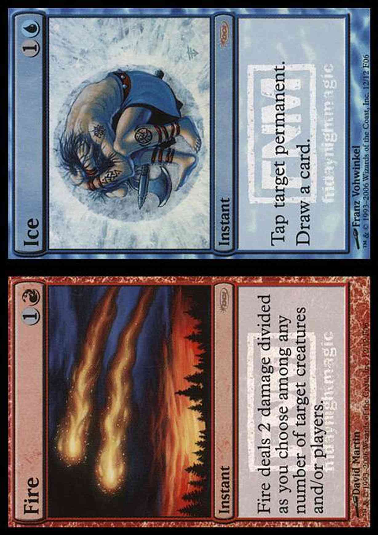 Fire // Ice magic card front