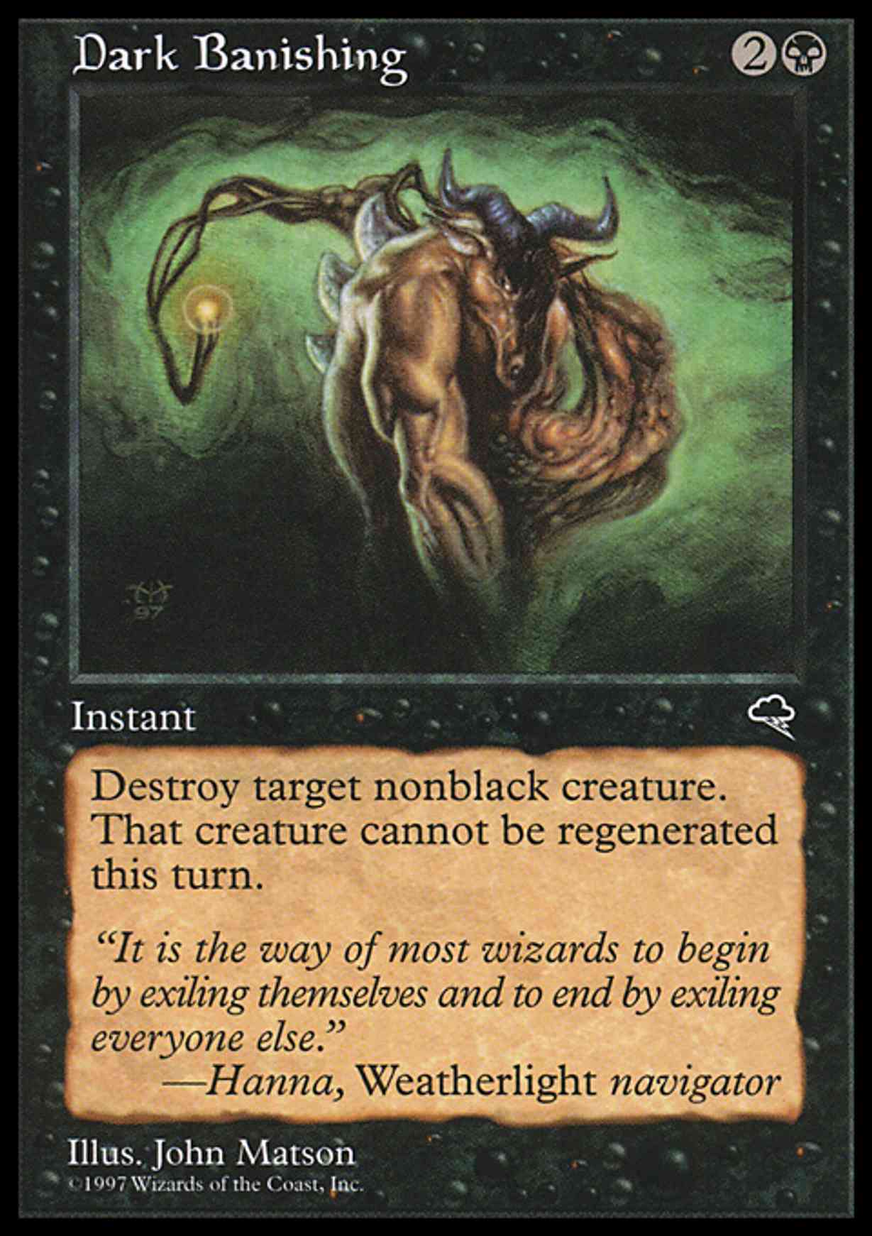 Dark Banishing magic card front