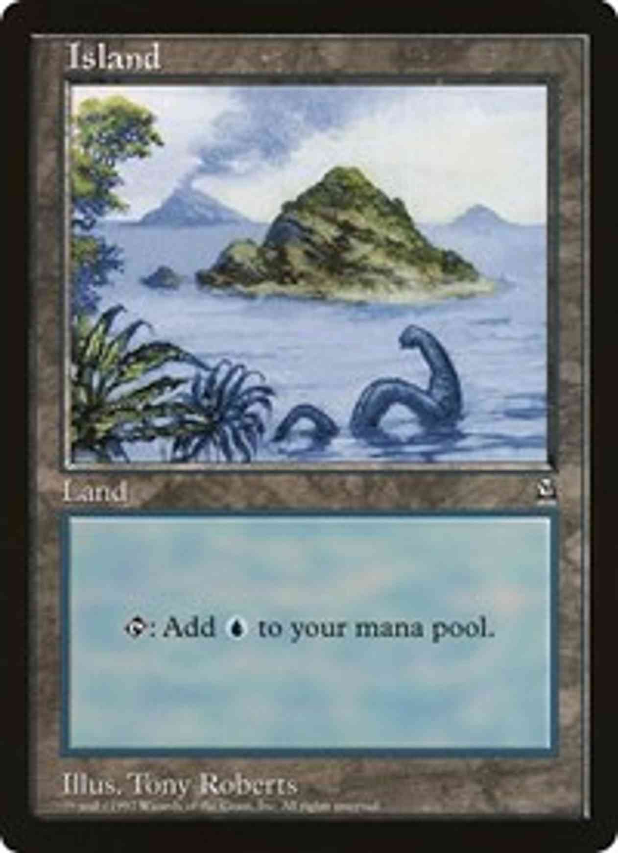 Island (Oversized) magic card front