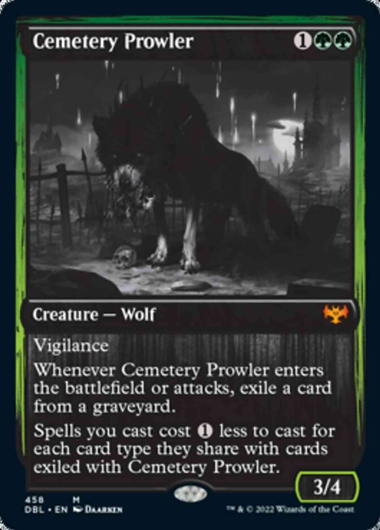 Cemetery Prowler magic card front