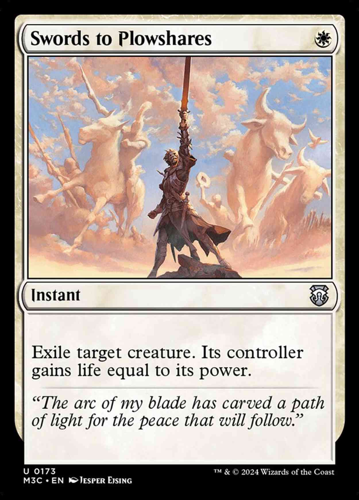 Swords to Plowshares magic card front