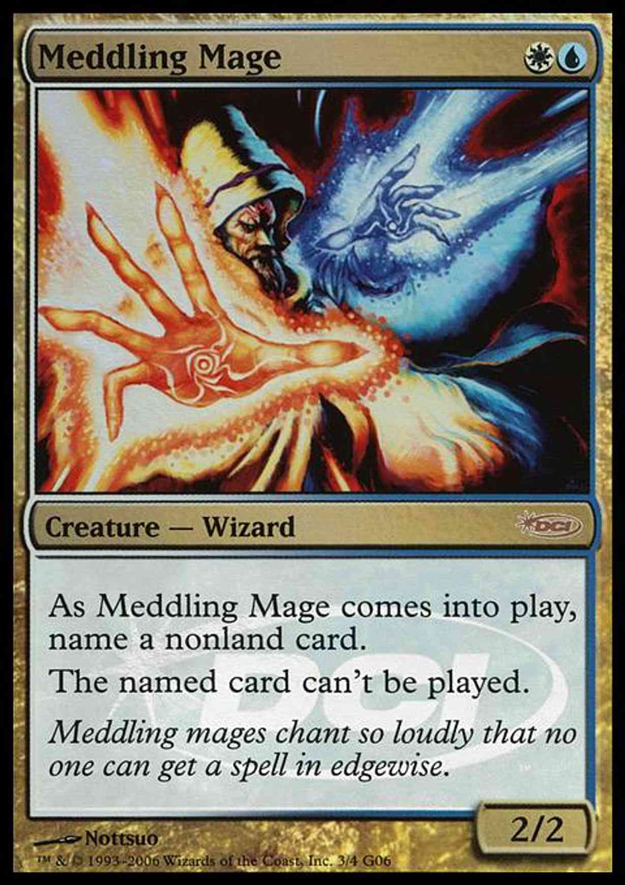 Meddling Mage magic card front