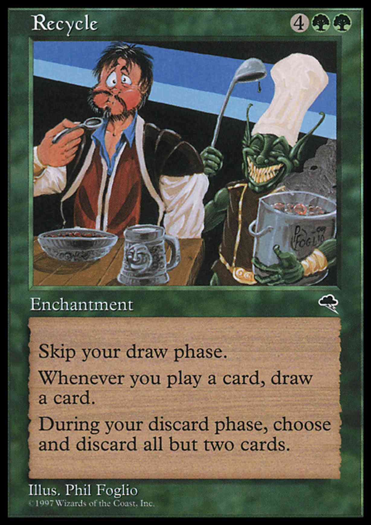 Recycle magic card front