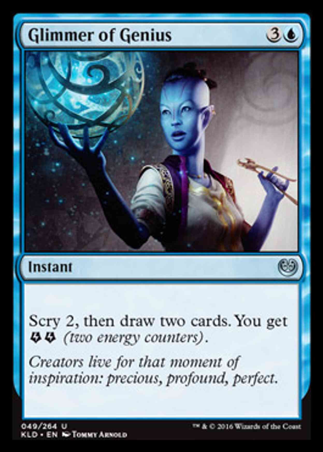 Glimmer of Genius magic card front