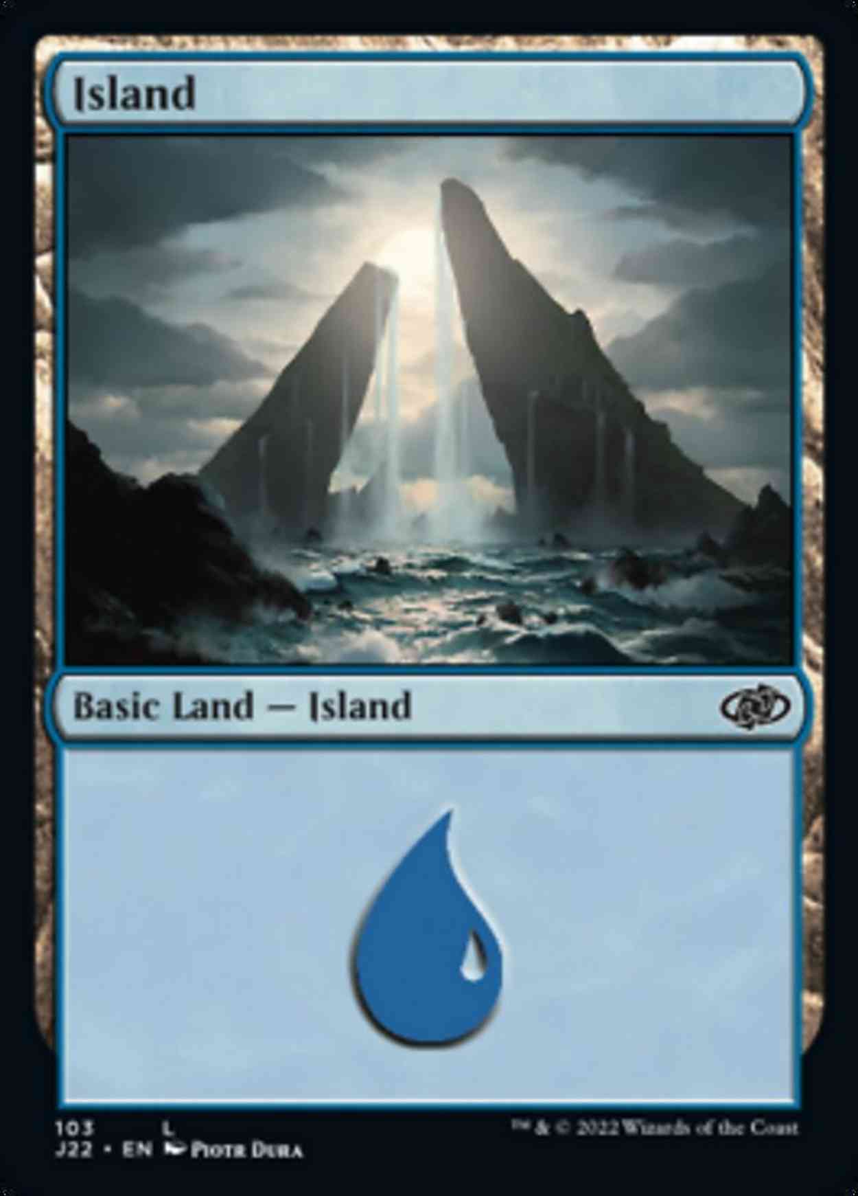 Island (103) magic card front