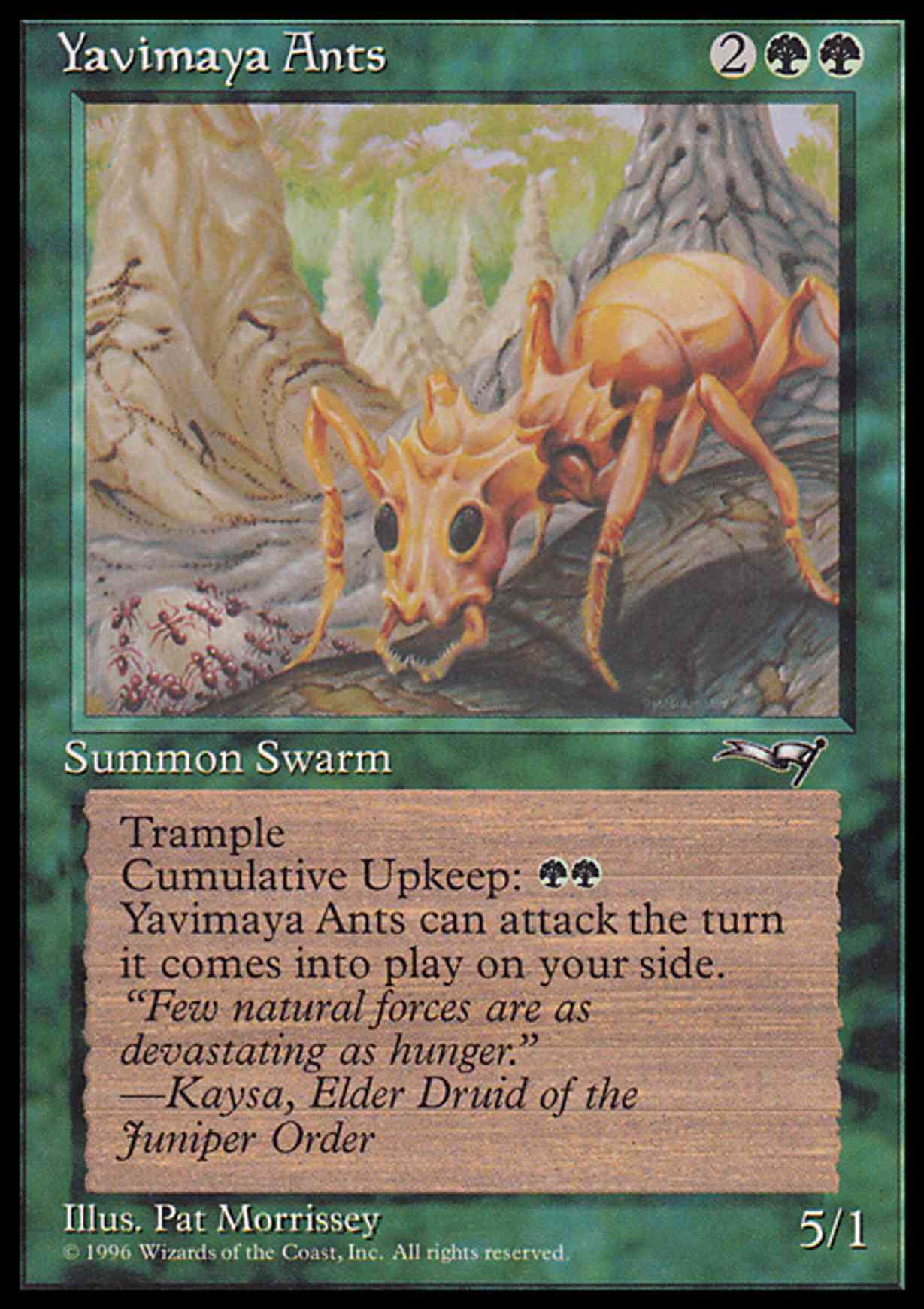 Yavimaya Ants magic card front