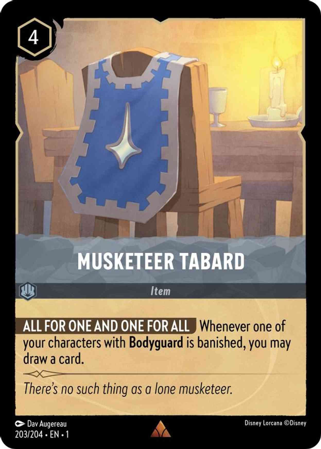 Musketeer Tabard magic card front