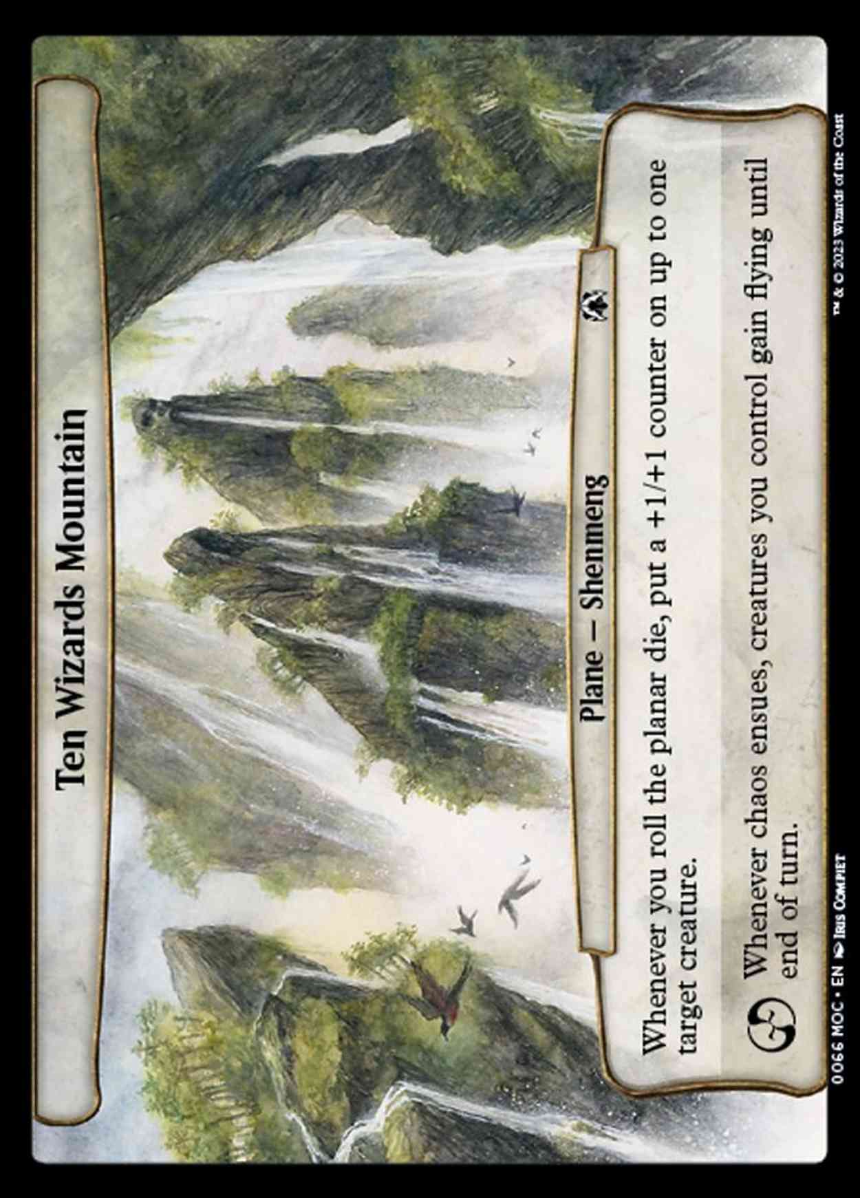Ten Wizards Mountain magic card front