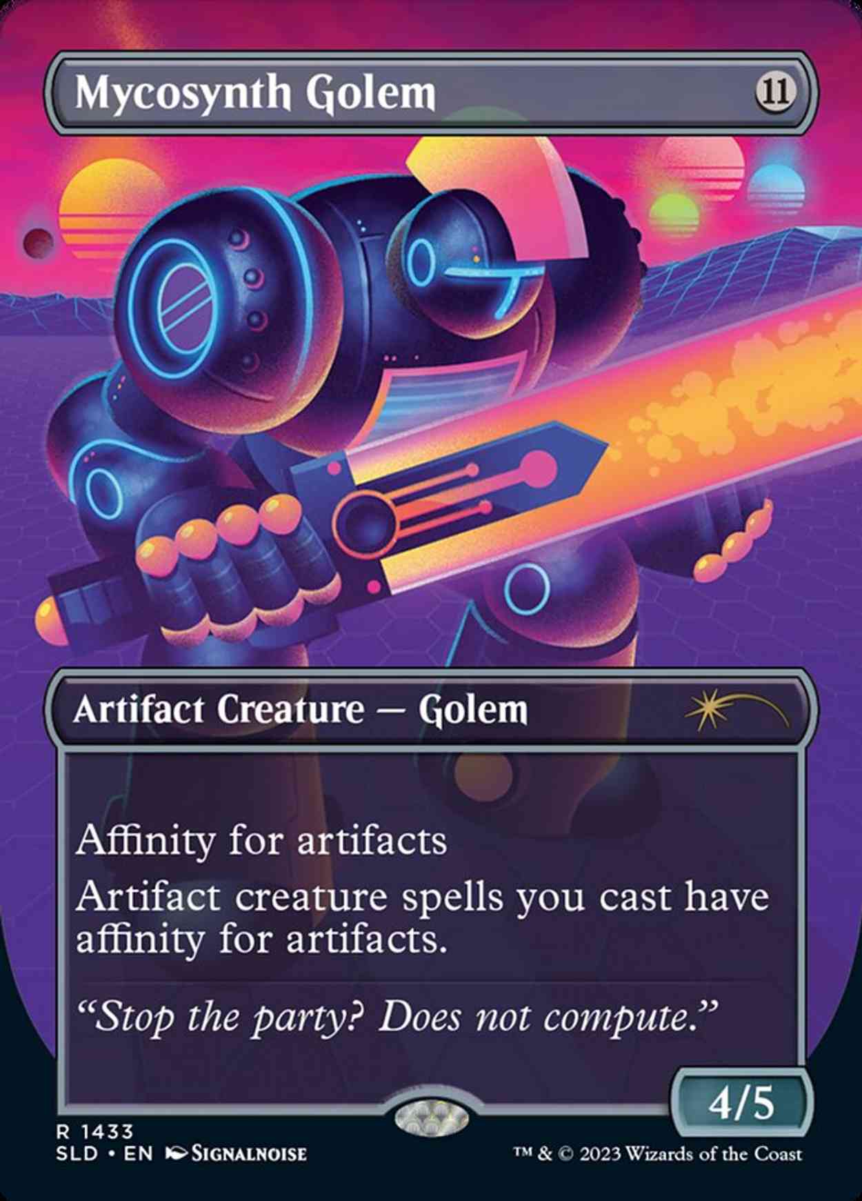 Mycosynth Golem (Rainbow Foil) magic card front