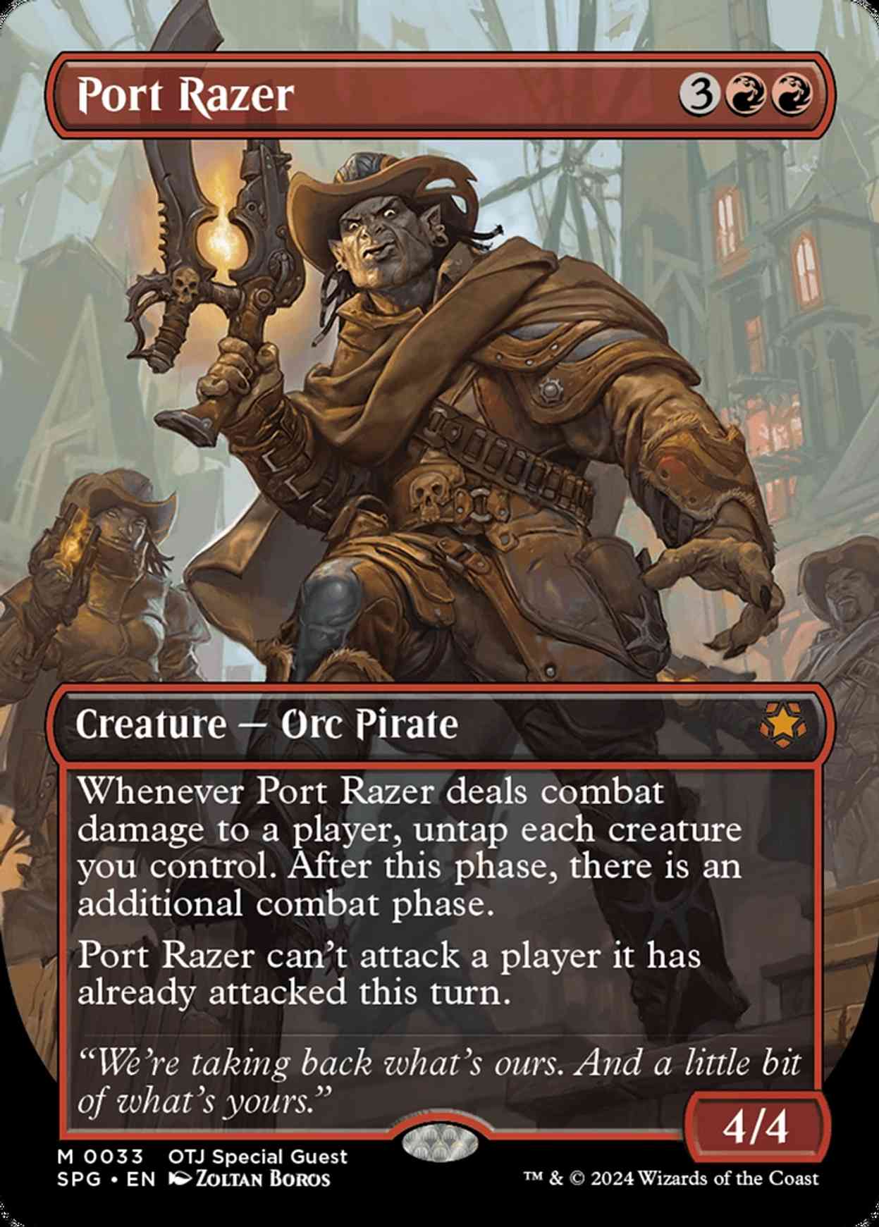 Port Razer (Borderless) magic card front