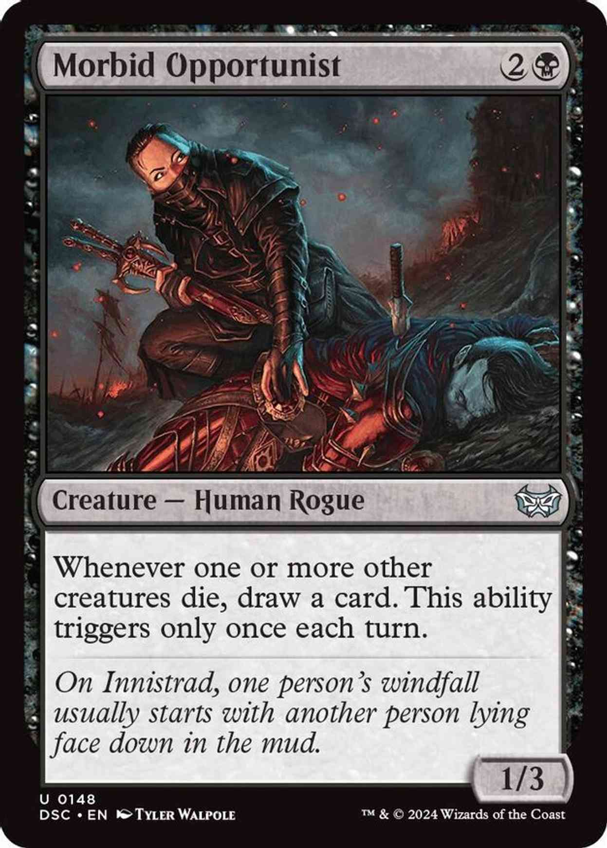 Morbid Opportunist magic card front