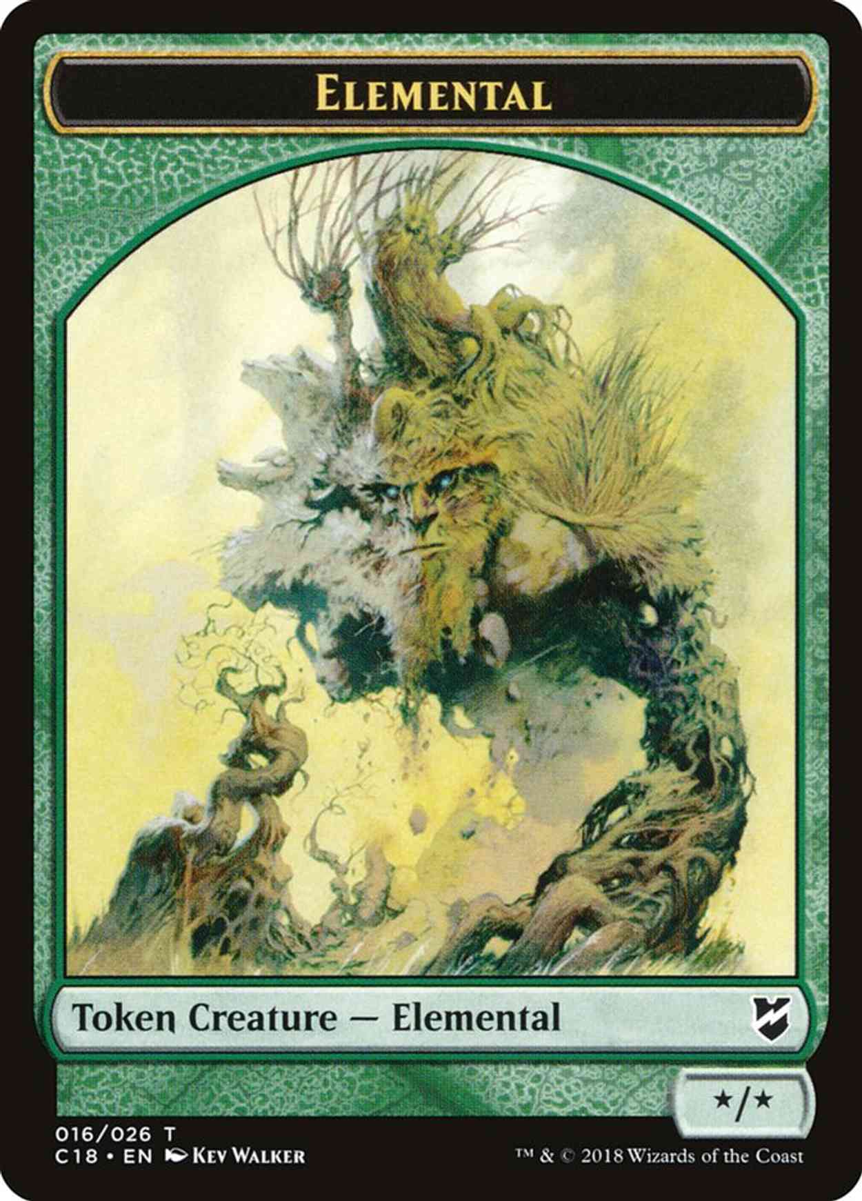 Elemental // Thopter (026) Double-sided Token magic card front
