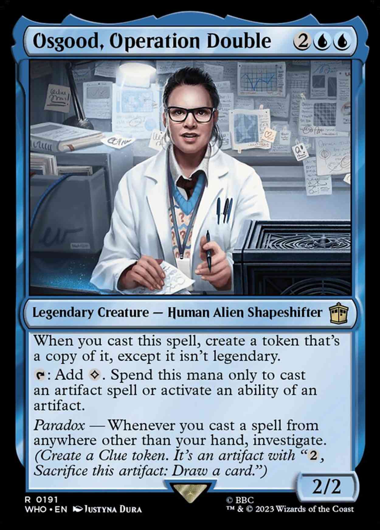 Osgood, Operation Double magic card front