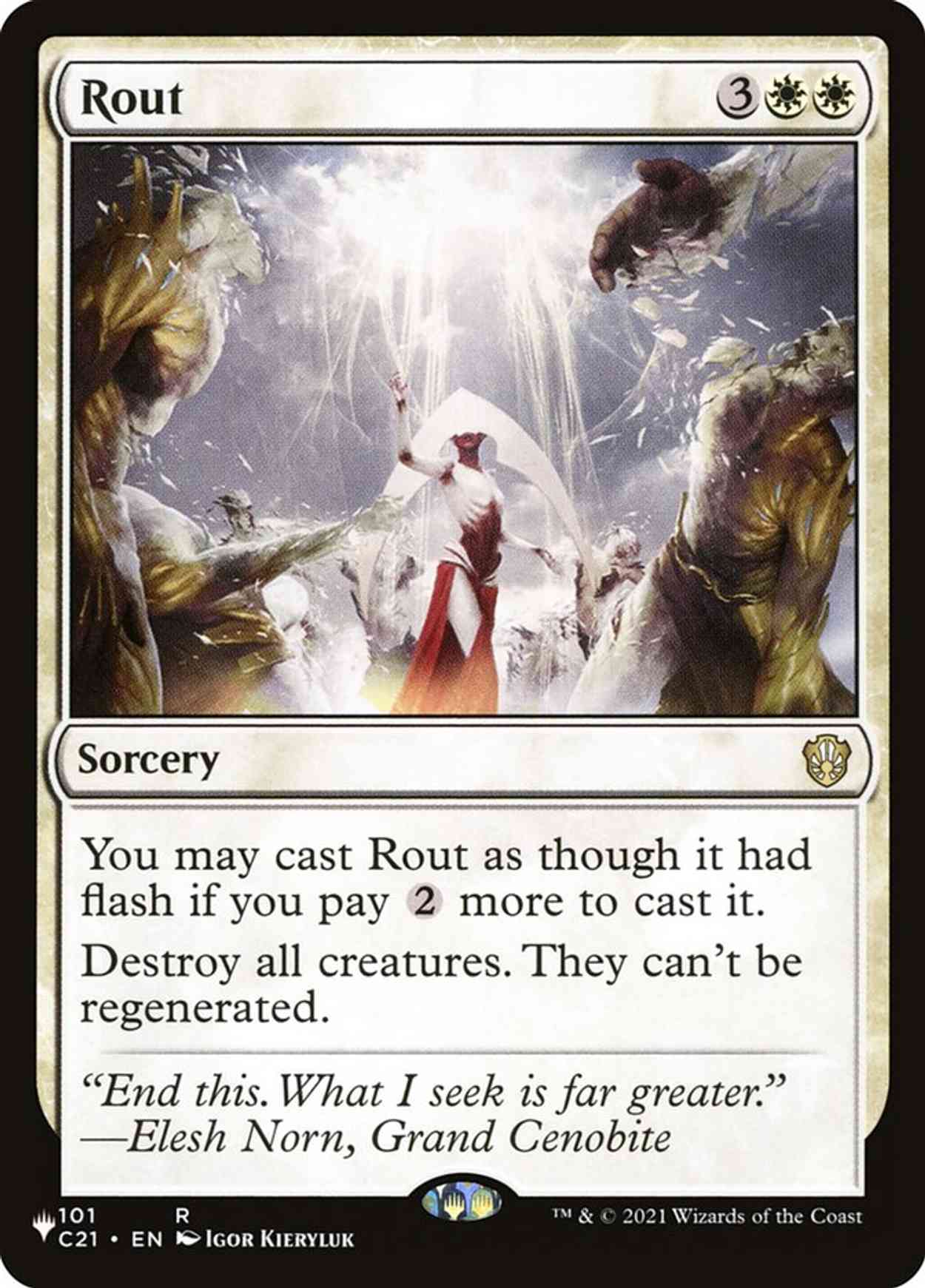 Rout (C21) magic card front