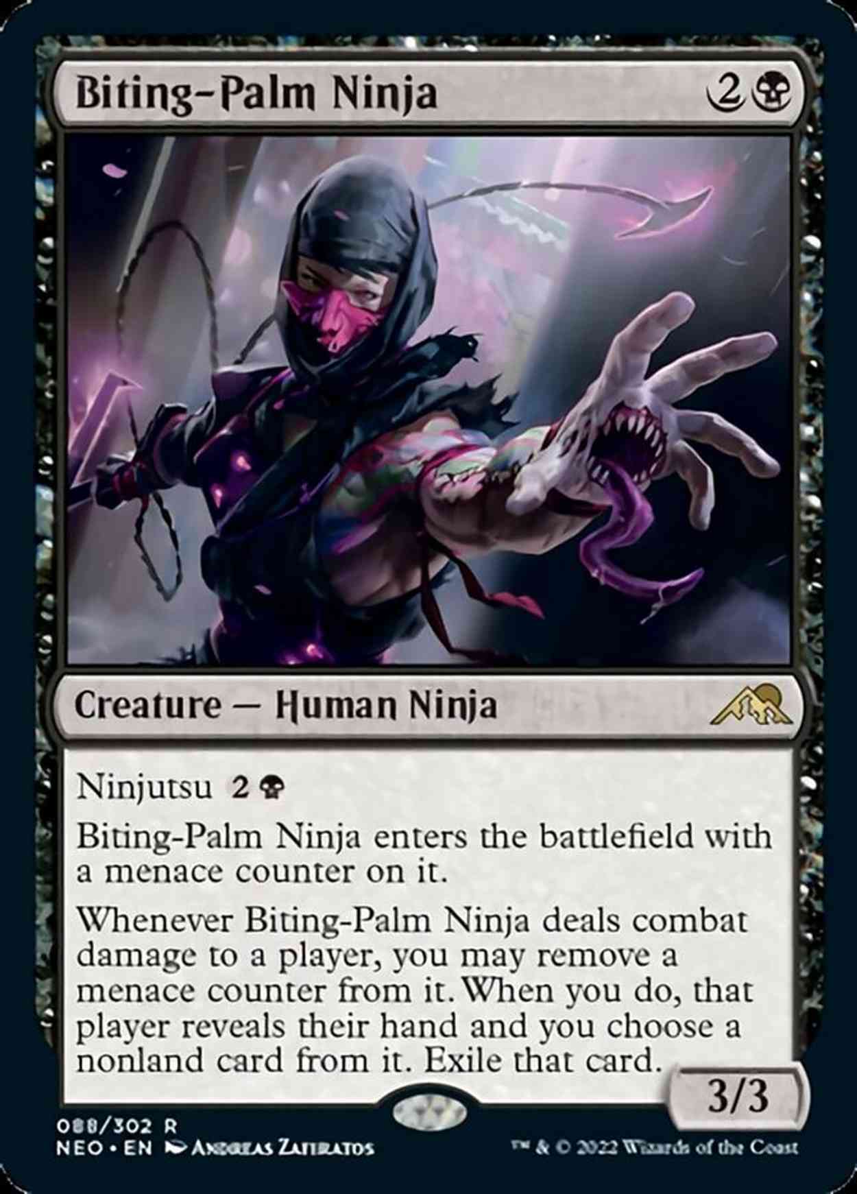 Biting-Palm Ninja magic card front