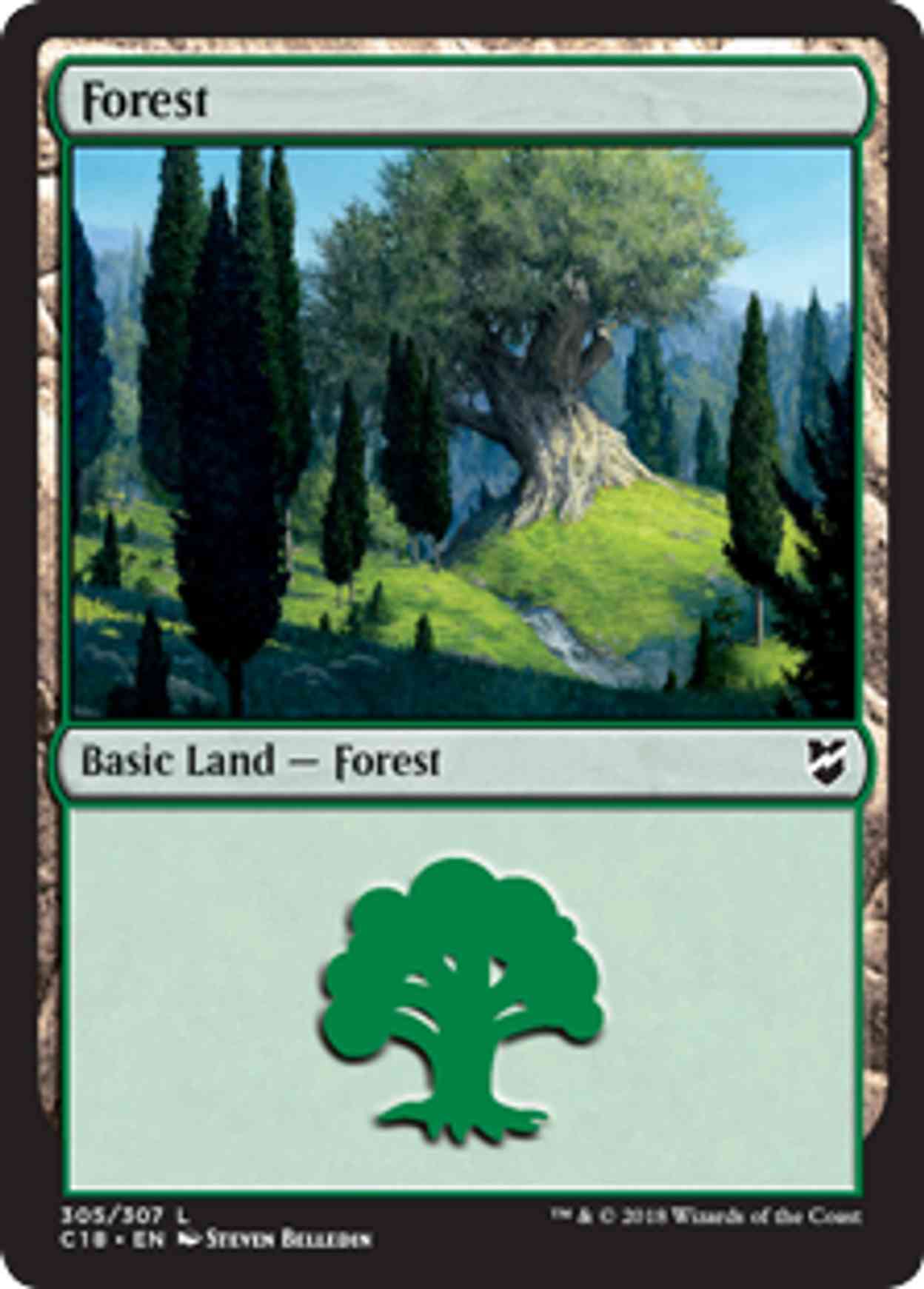 Forest (305) magic card front