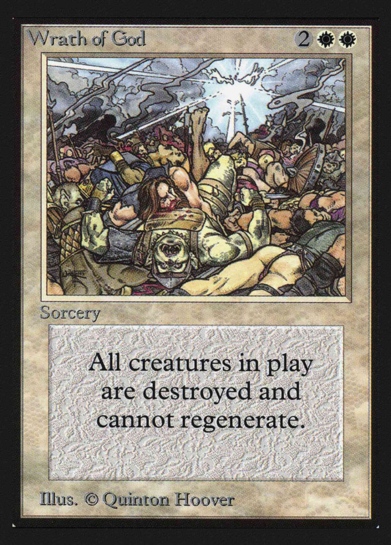Wrath of God (IE) magic card front