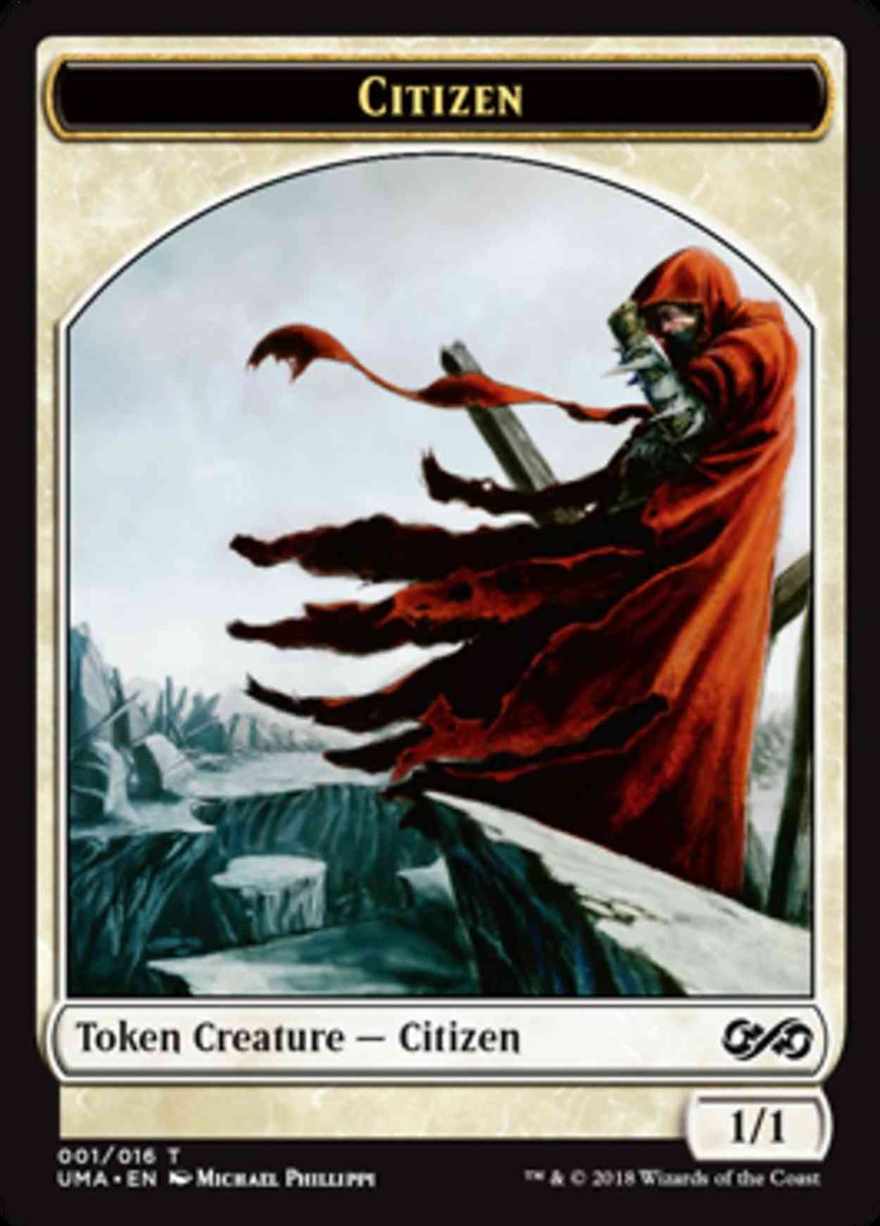 Citizen Token magic card front
