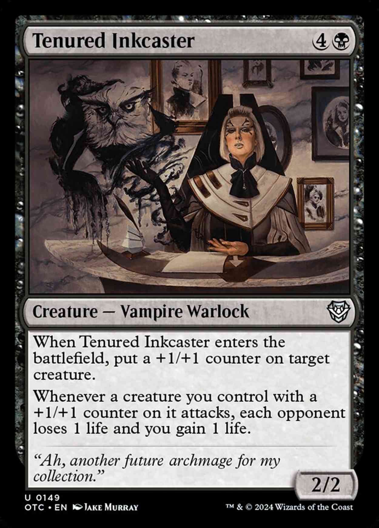 Tenured Inkcaster magic card front