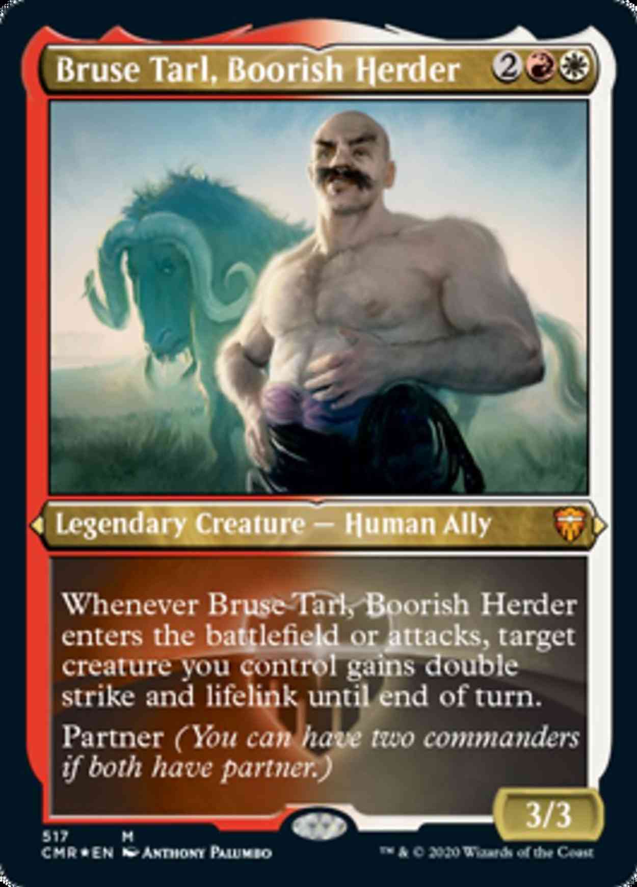 Bruse Tarl, Boorish Herder (Foil Etched) magic card front