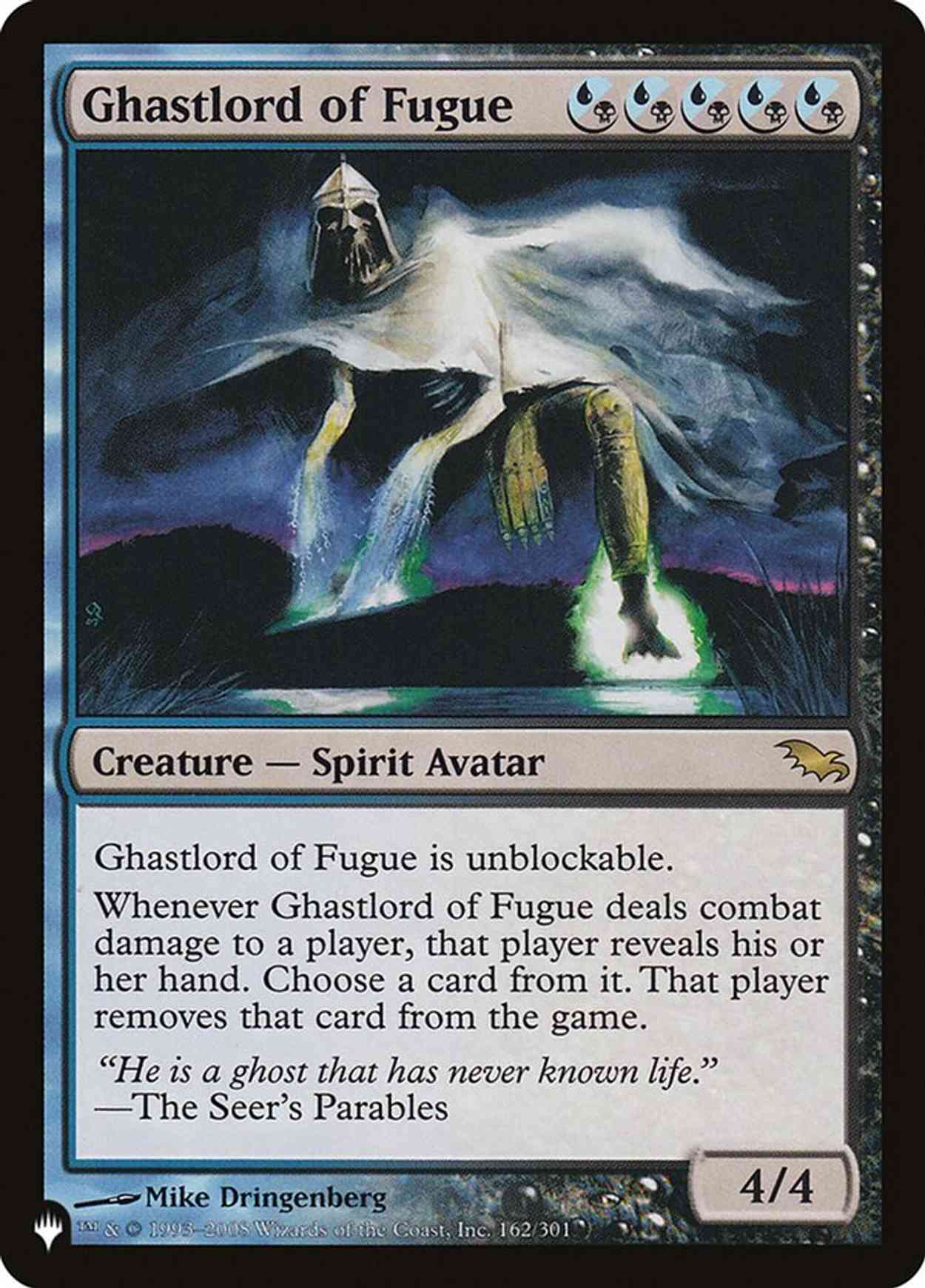 Ghastlord of Fugue magic card front