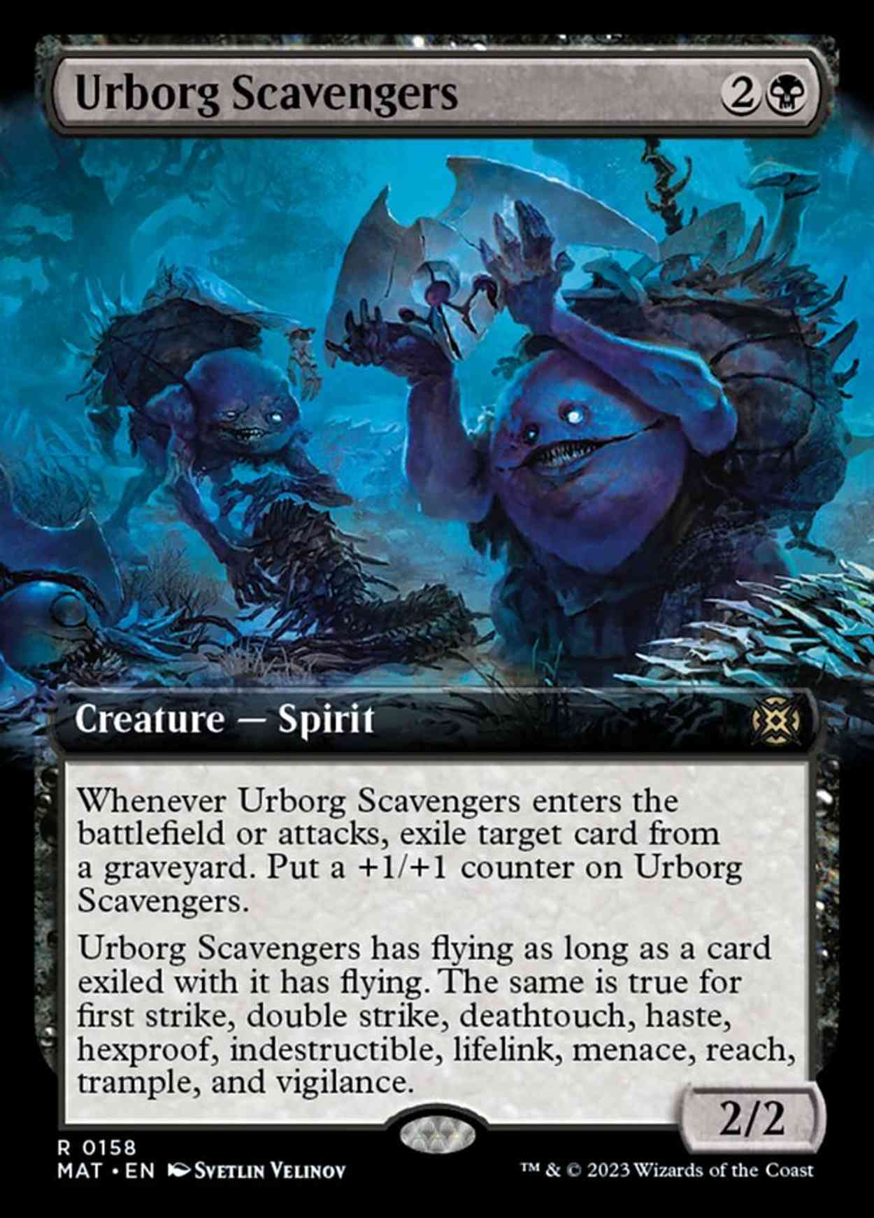 Urborg Scavengers (Extended Art) magic card front