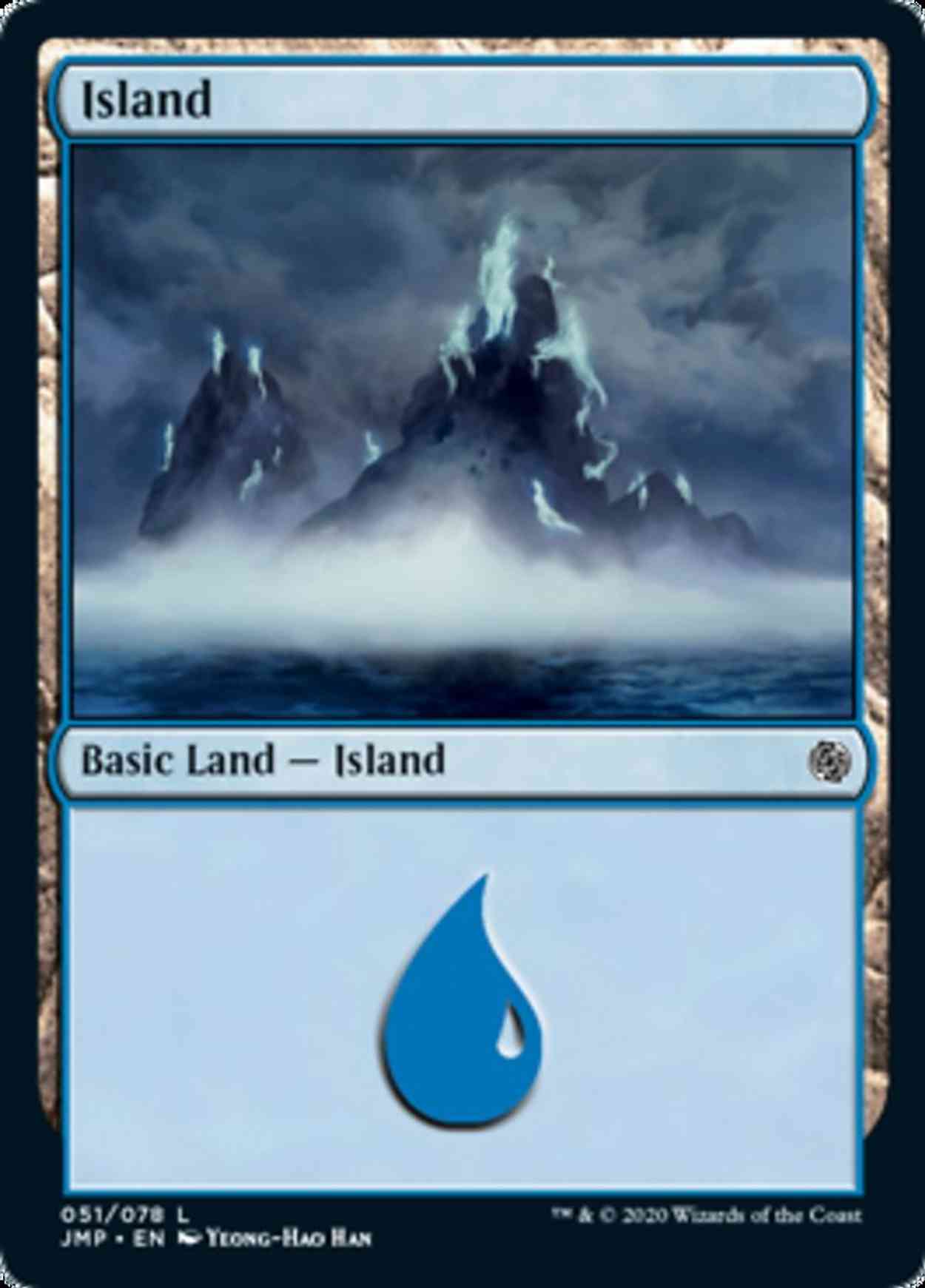 Island (51) magic card front
