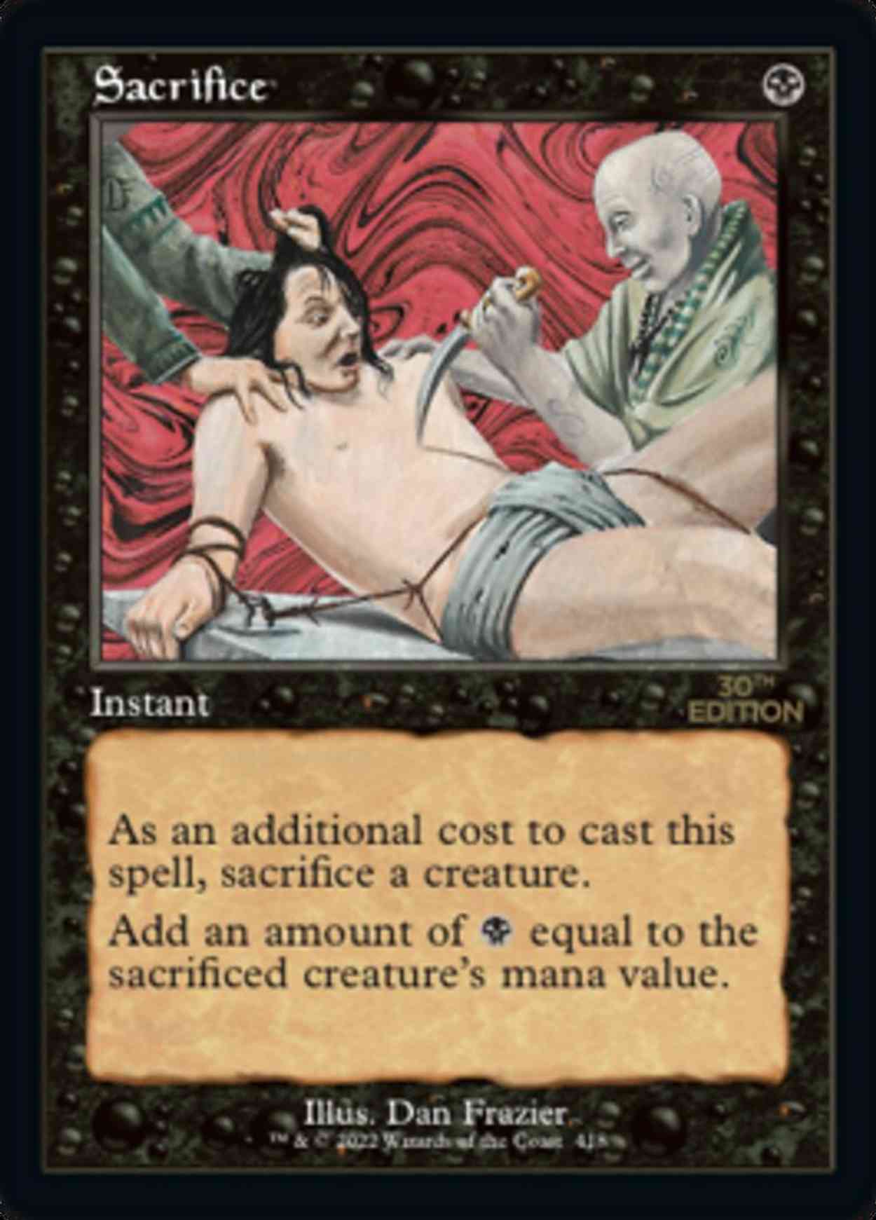 Sacrifice (Retro Frame) magic card front