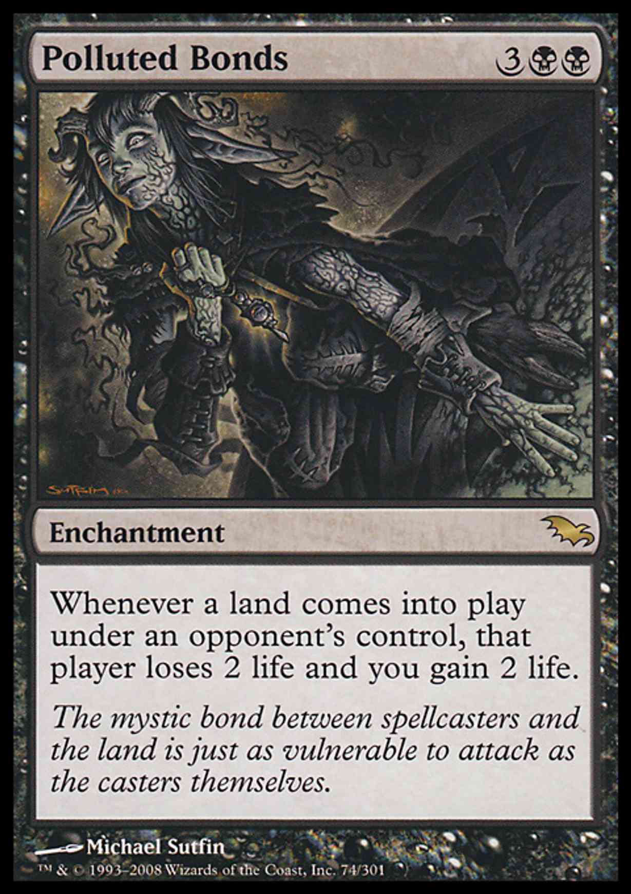 Polluted Bonds magic card front