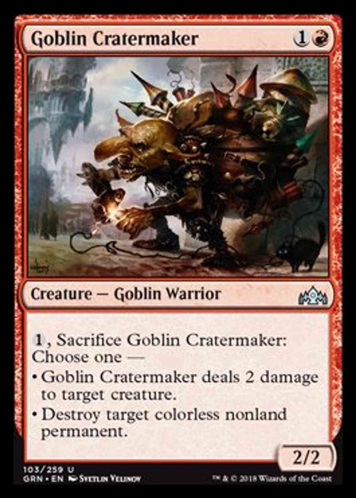 Goblin Cratermaker magic card front