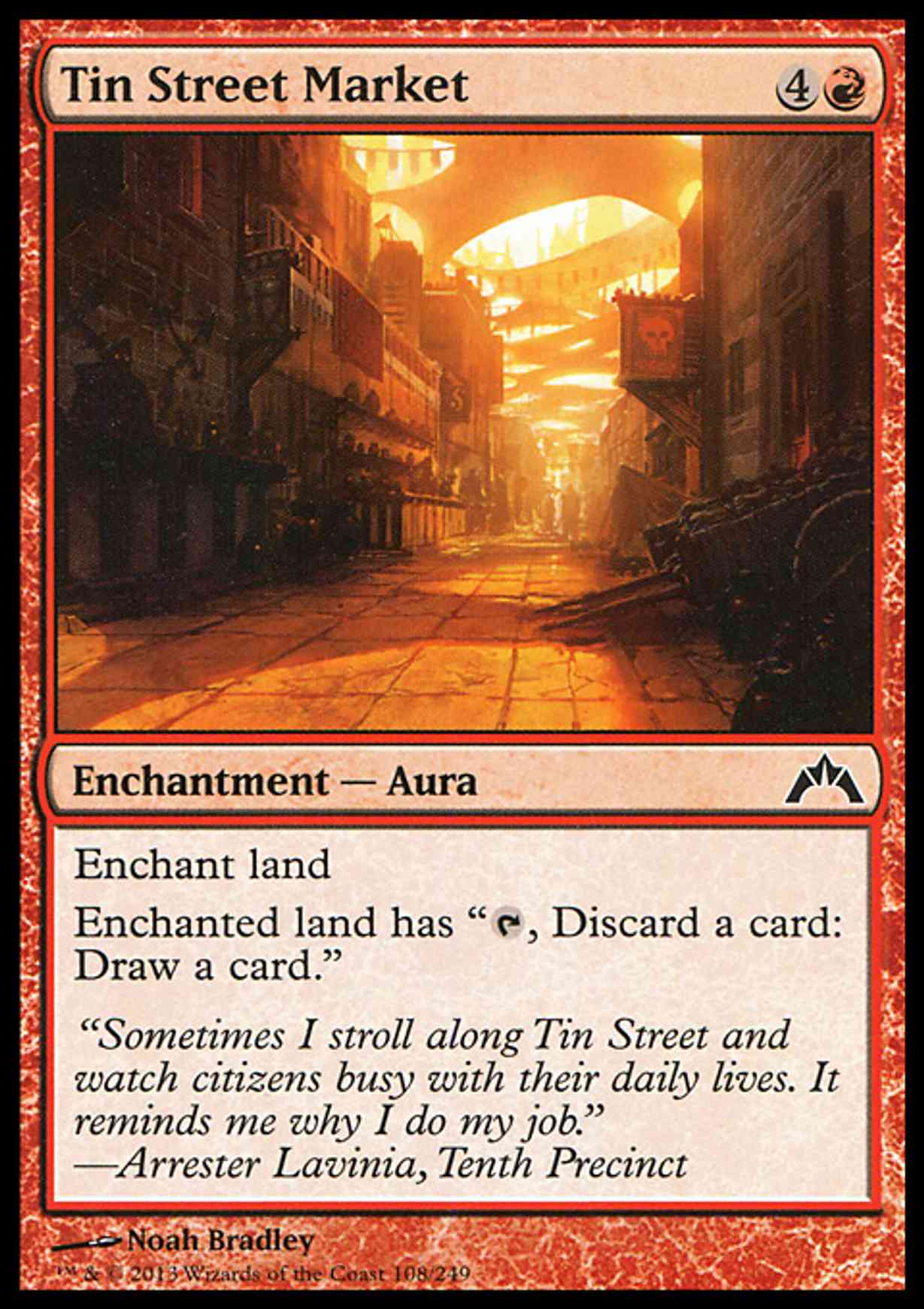 Tin Street Market magic card front