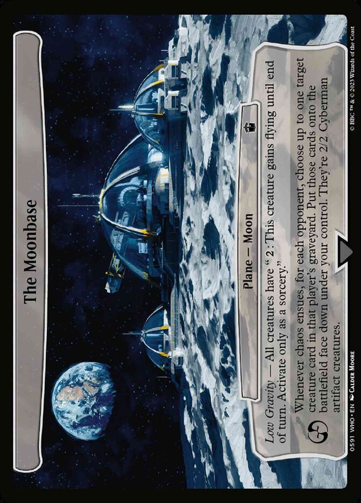 The Moonbase magic card front