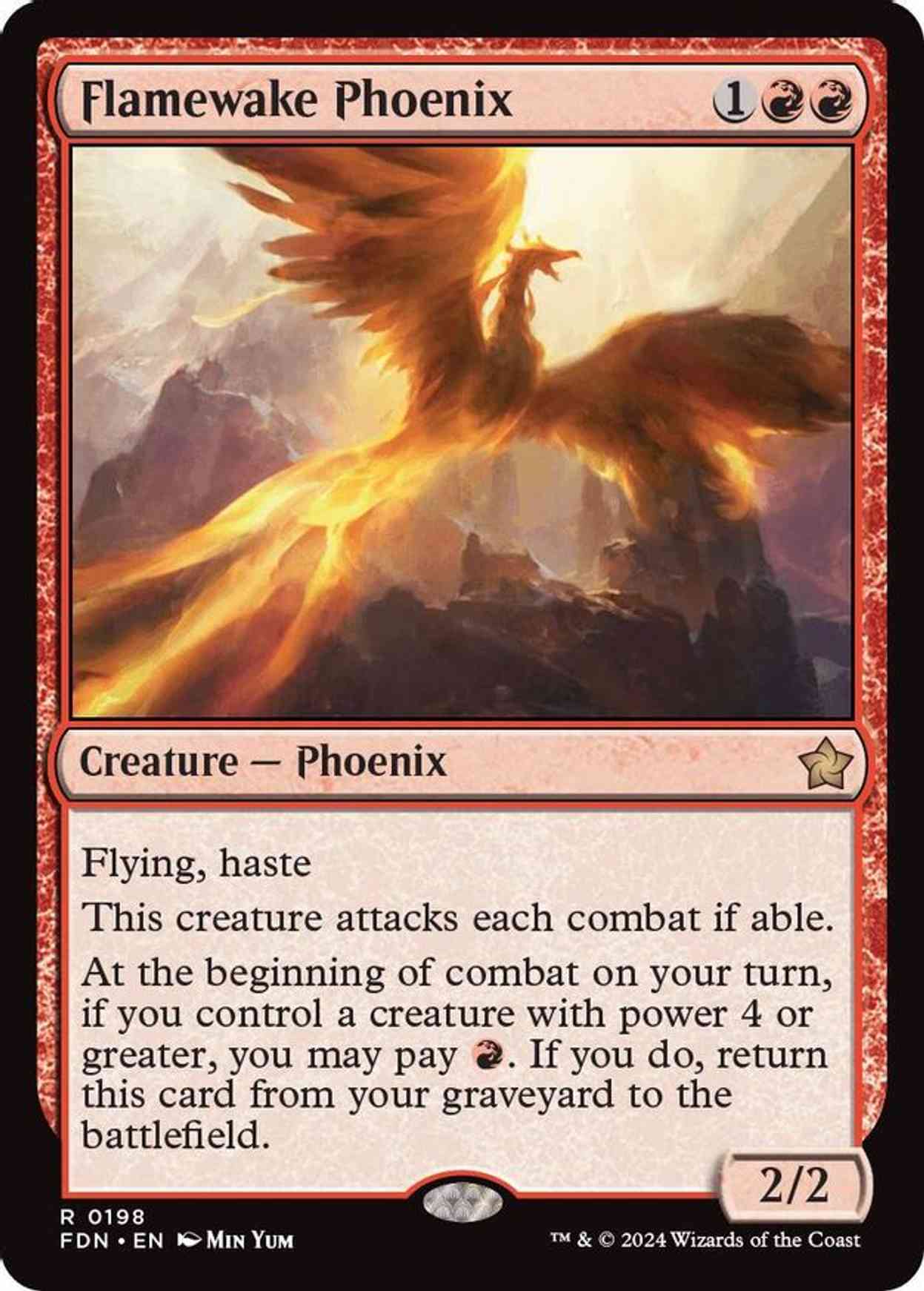 Flamewake Phoenix magic card front