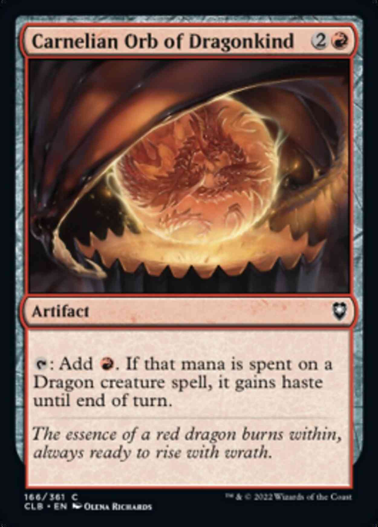 Carnelian Orb of Dragonkind magic card front