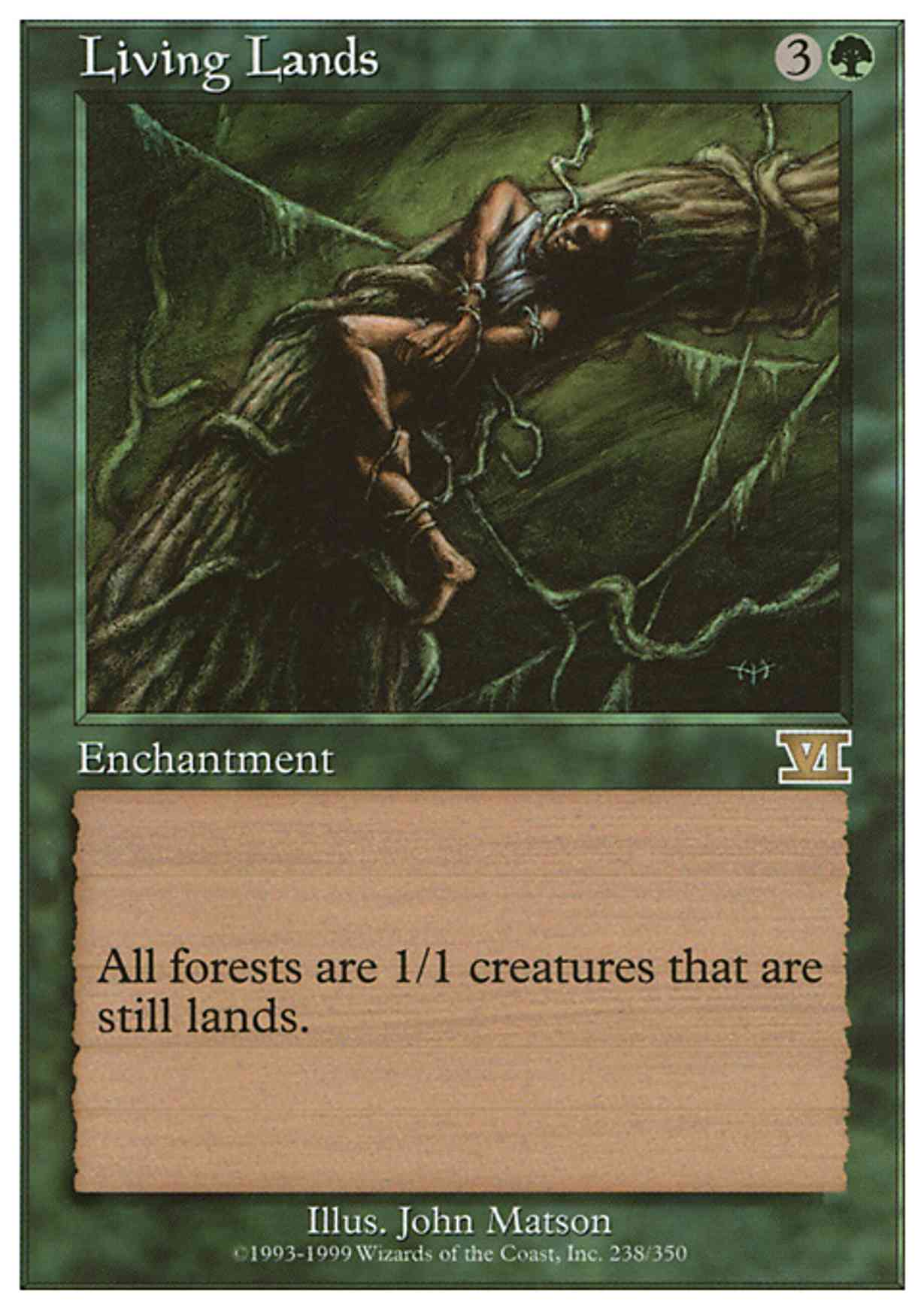 Living Lands magic card front