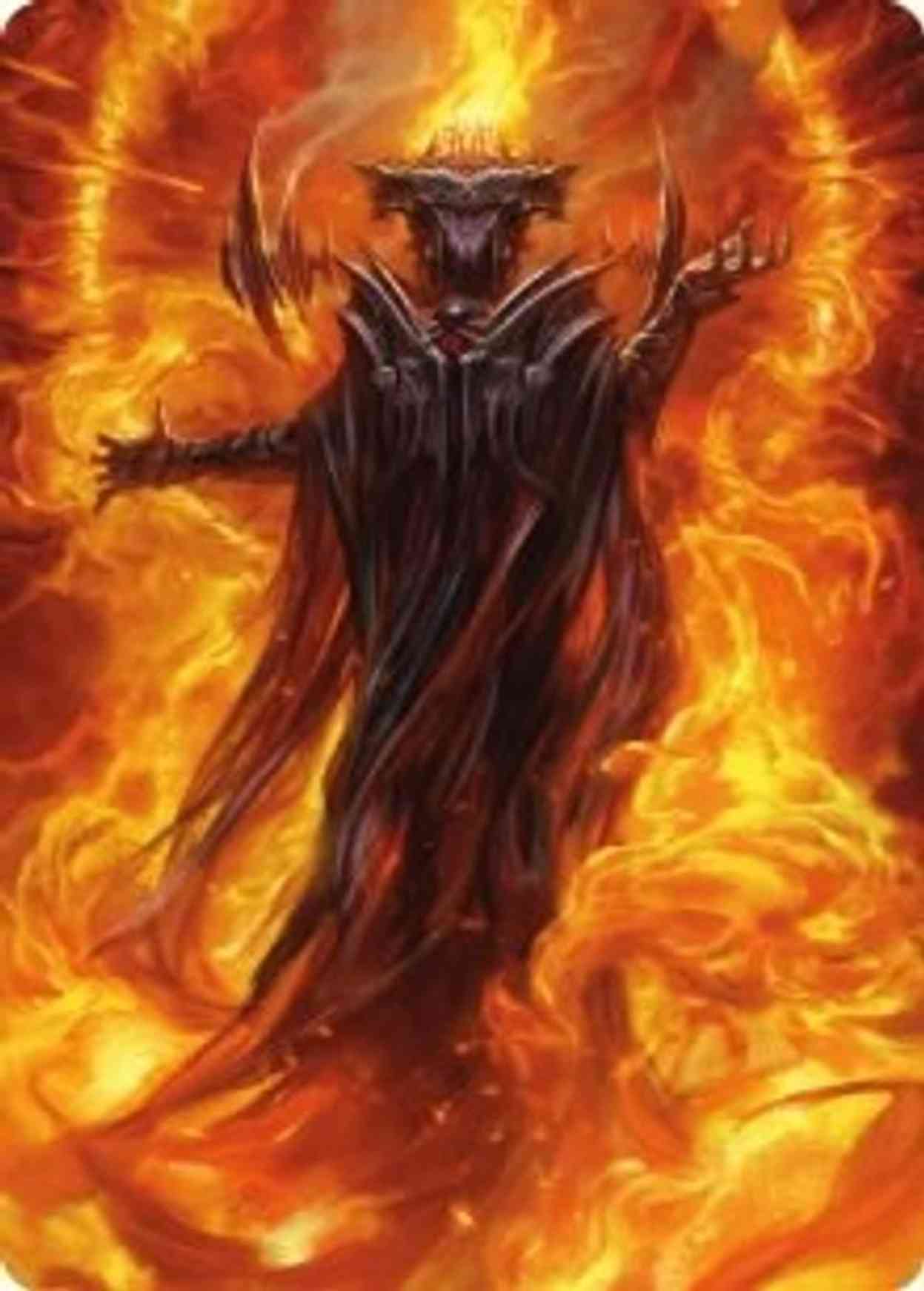 Sauron, the Dark Lord Art Card magic card front