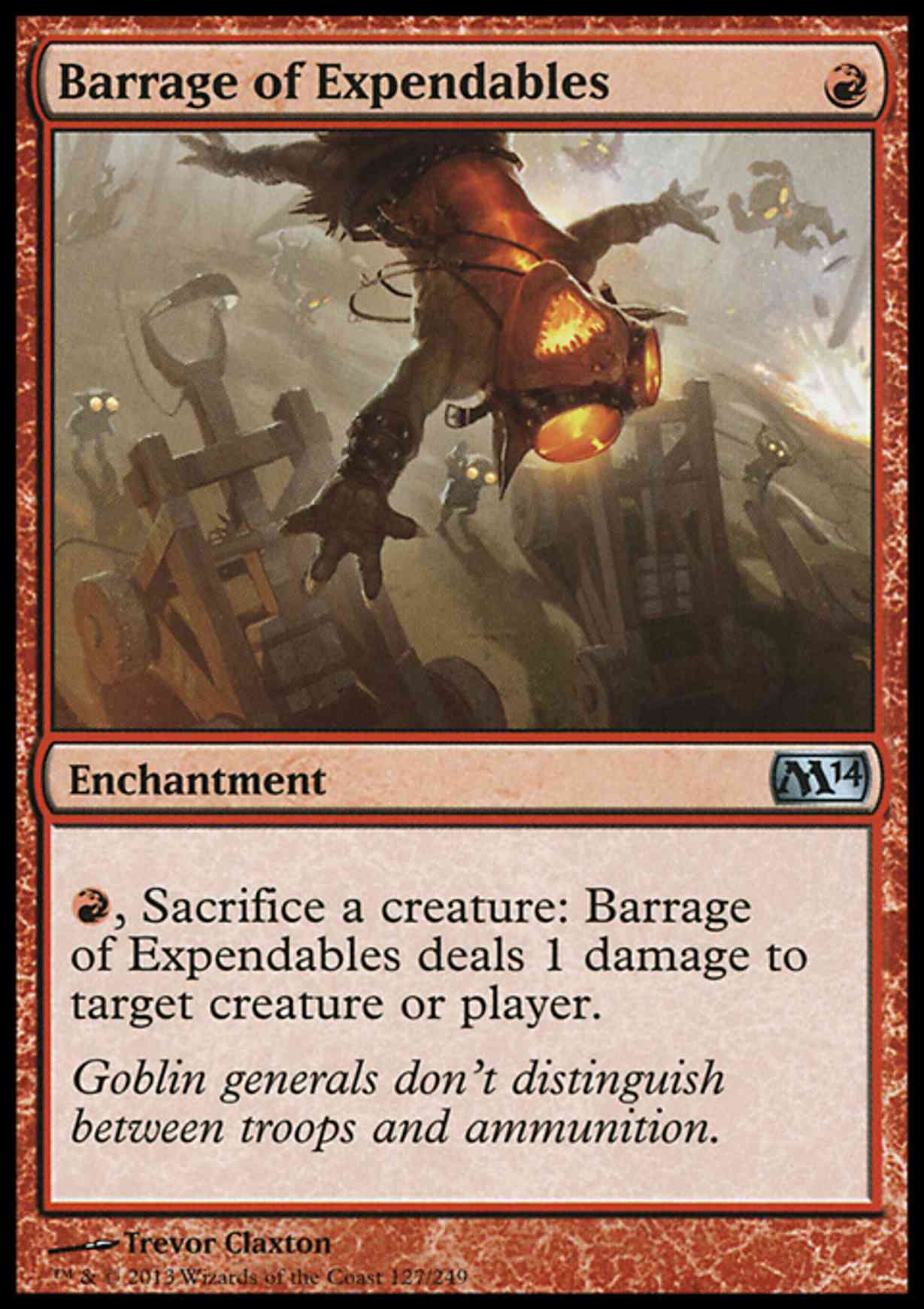 Barrage of Expendables magic card front