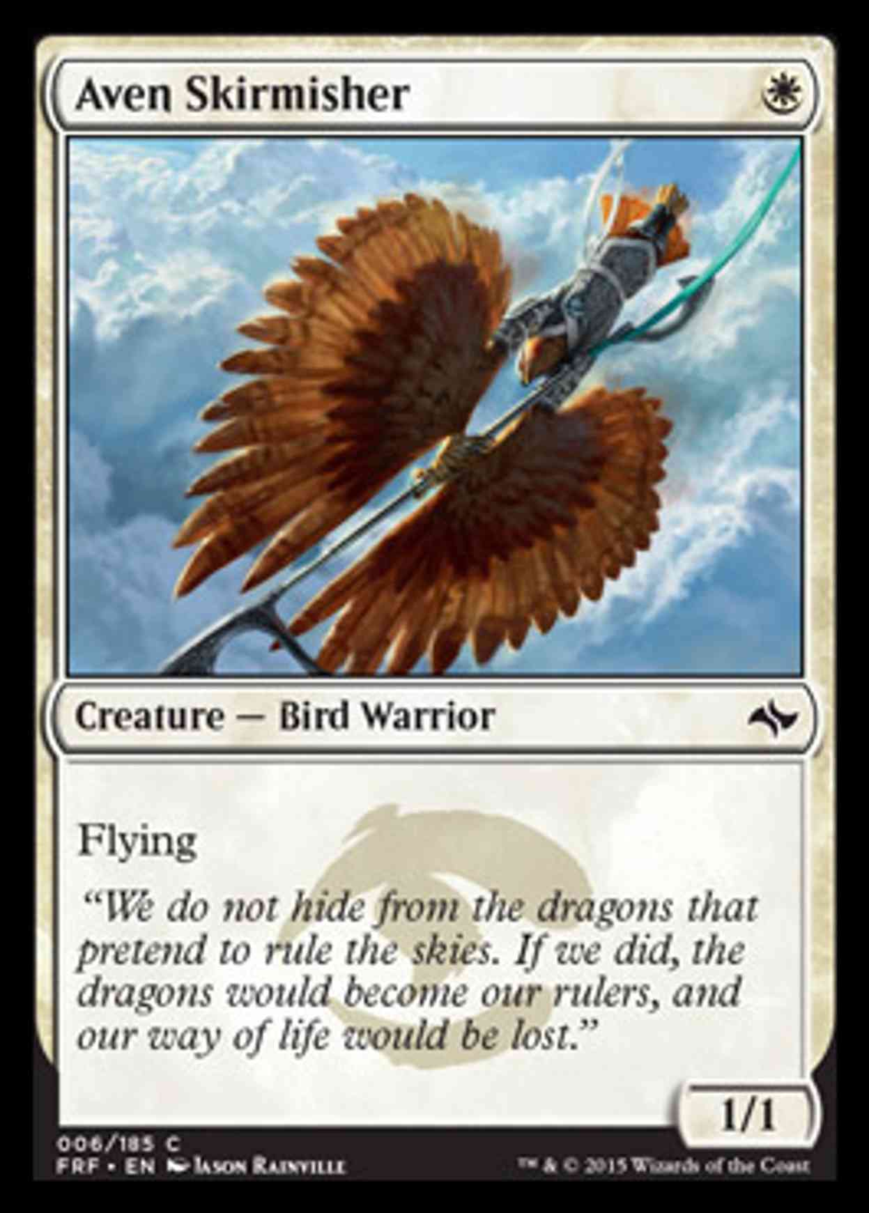Aven Skirmisher magic card front