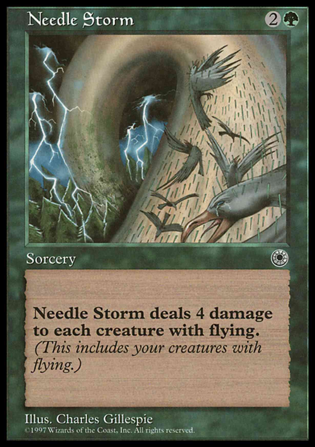 Needle Storm magic card front