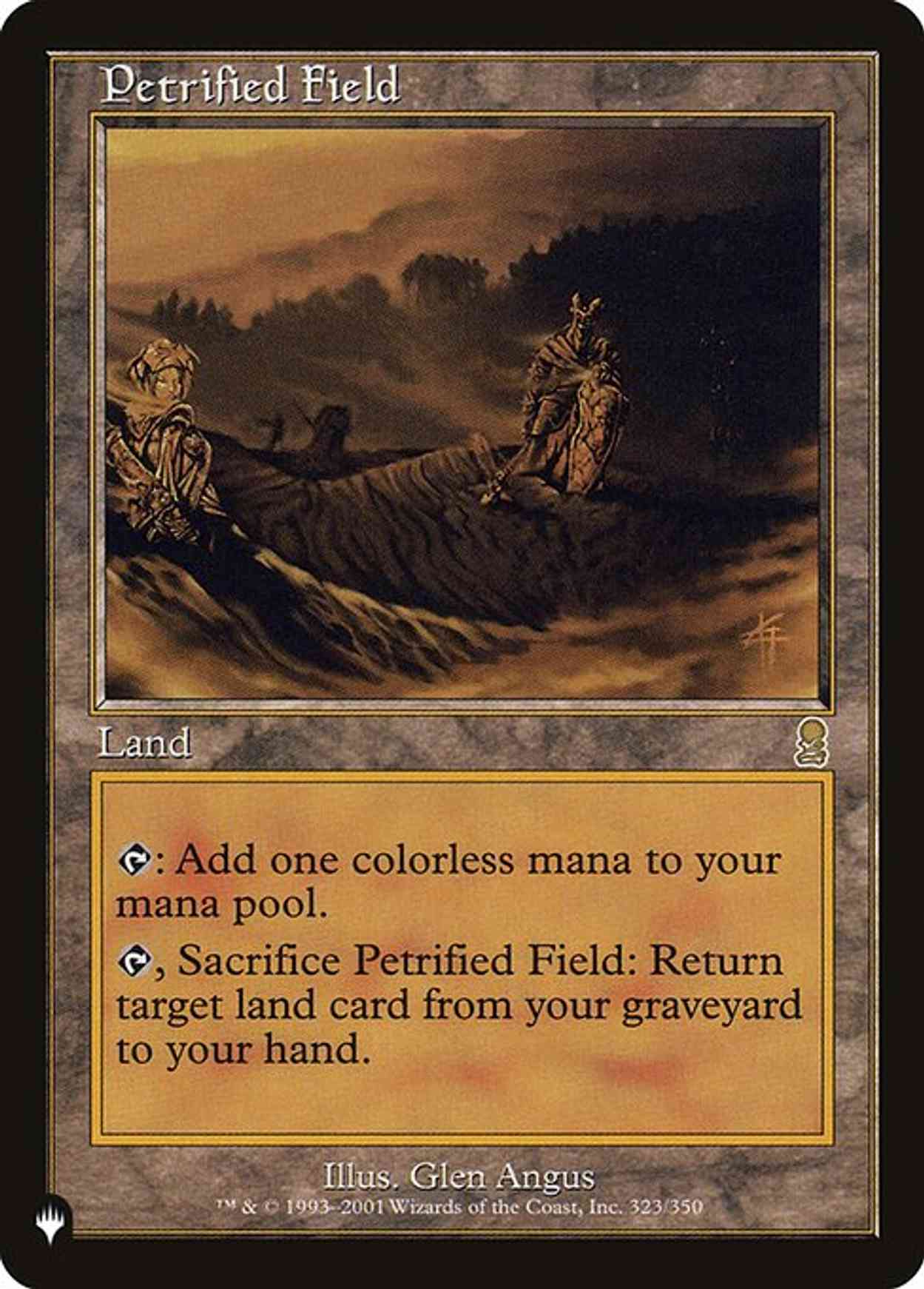 Petrified Field magic card front