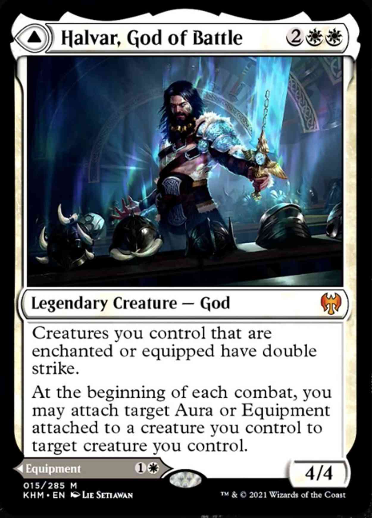 Halvar, God of Battle magic card front