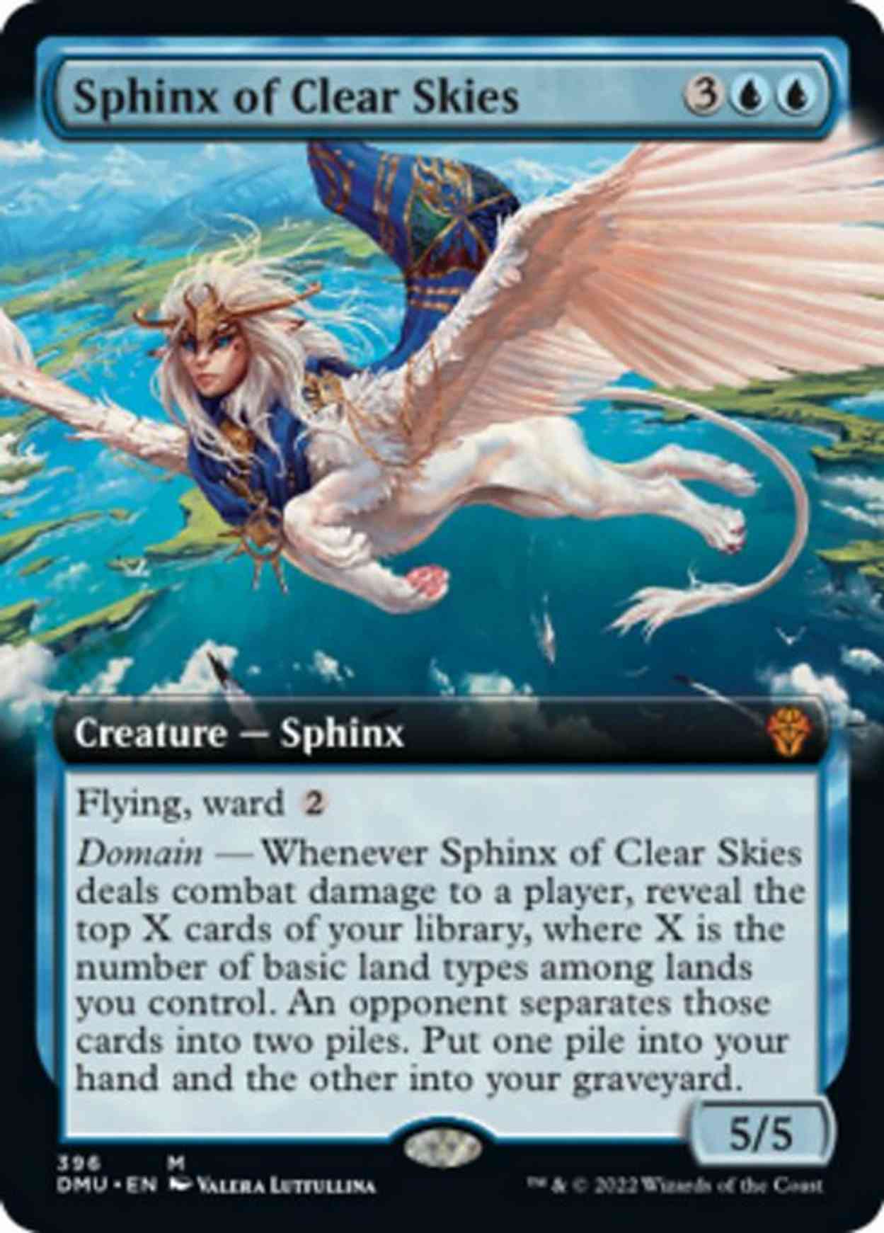 Sphinx of Clear Skies (Extended Art) magic card front